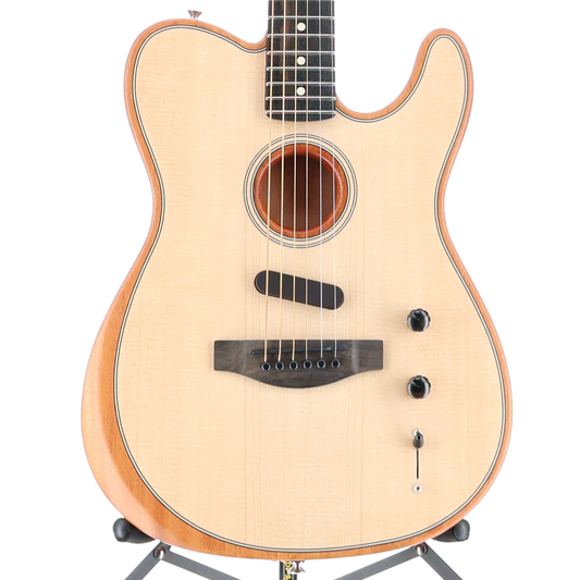 Fender American Acoustasonic Telecaster, Ebony Fingerboard, Natural (C8) (3115A)