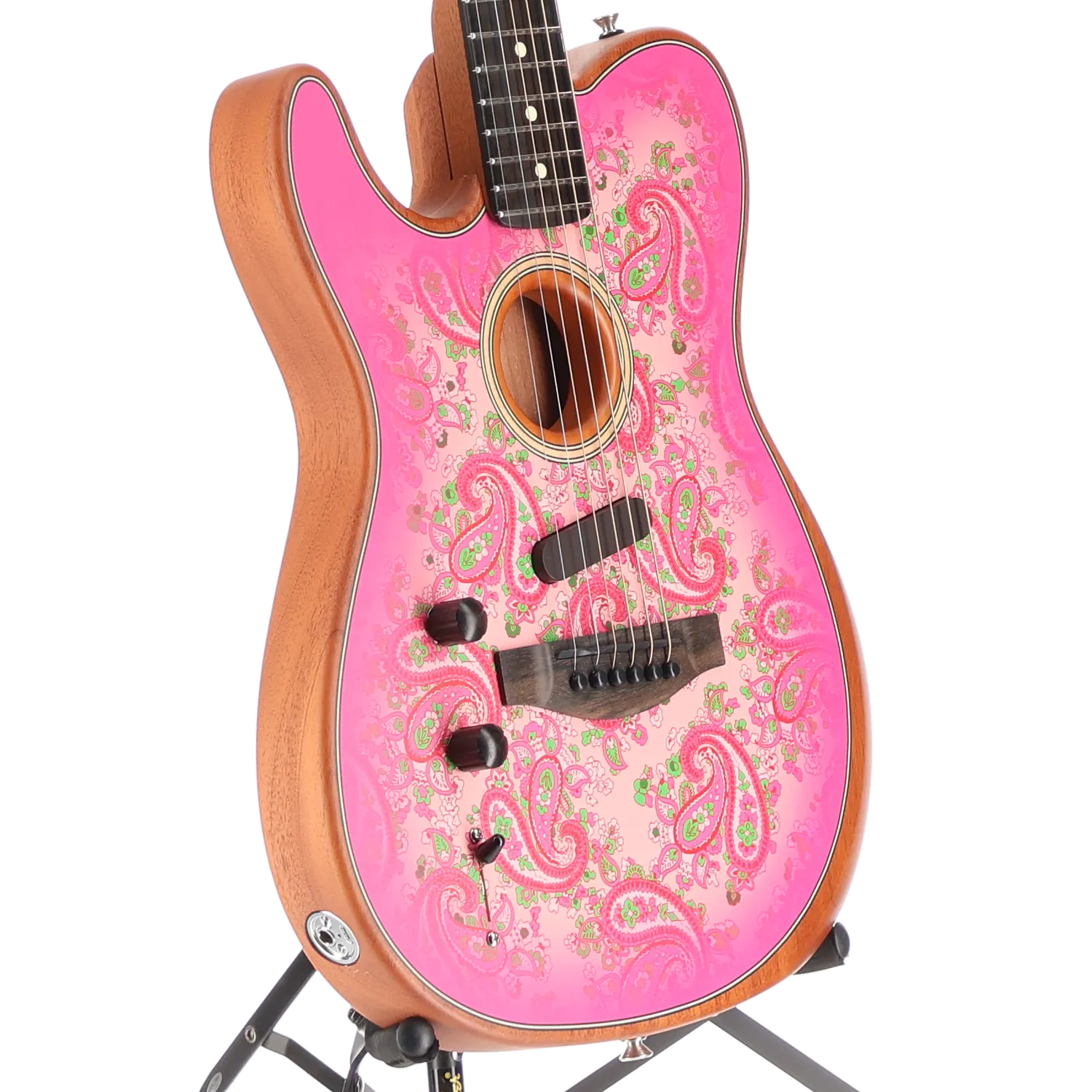 Fender American Acoustasonic Telecaster, Pink Paisley (M7) (4550A)