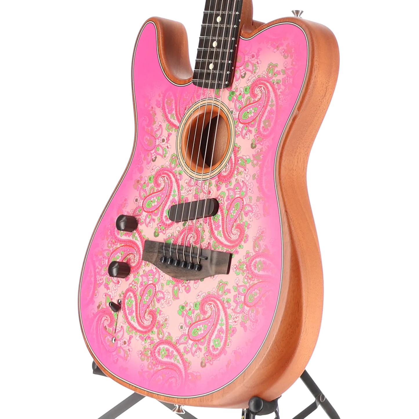Fender American Acoustasonic Telecaster, Pink Paisley (M7) (4550A)