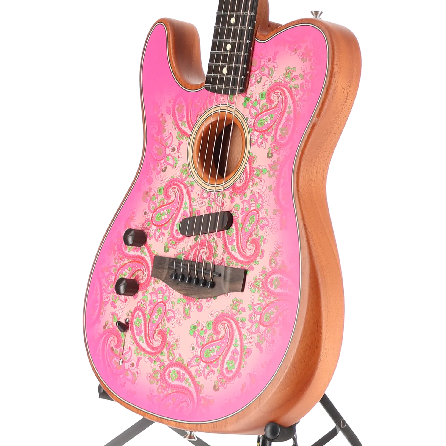 Fender American Acoustasonic Telecaster, Pink Paisley (M7) (4550A)
