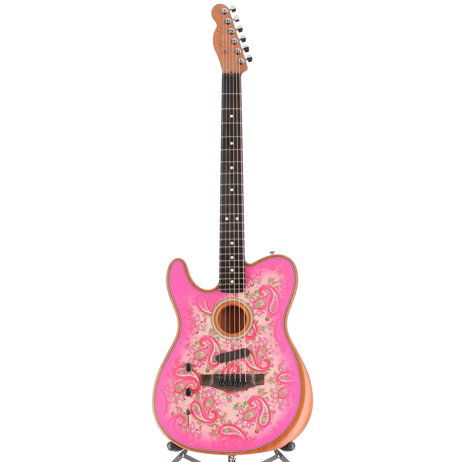 Fender American Acoustasonic Telecaster, Pink Paisley (M7) (4550A)