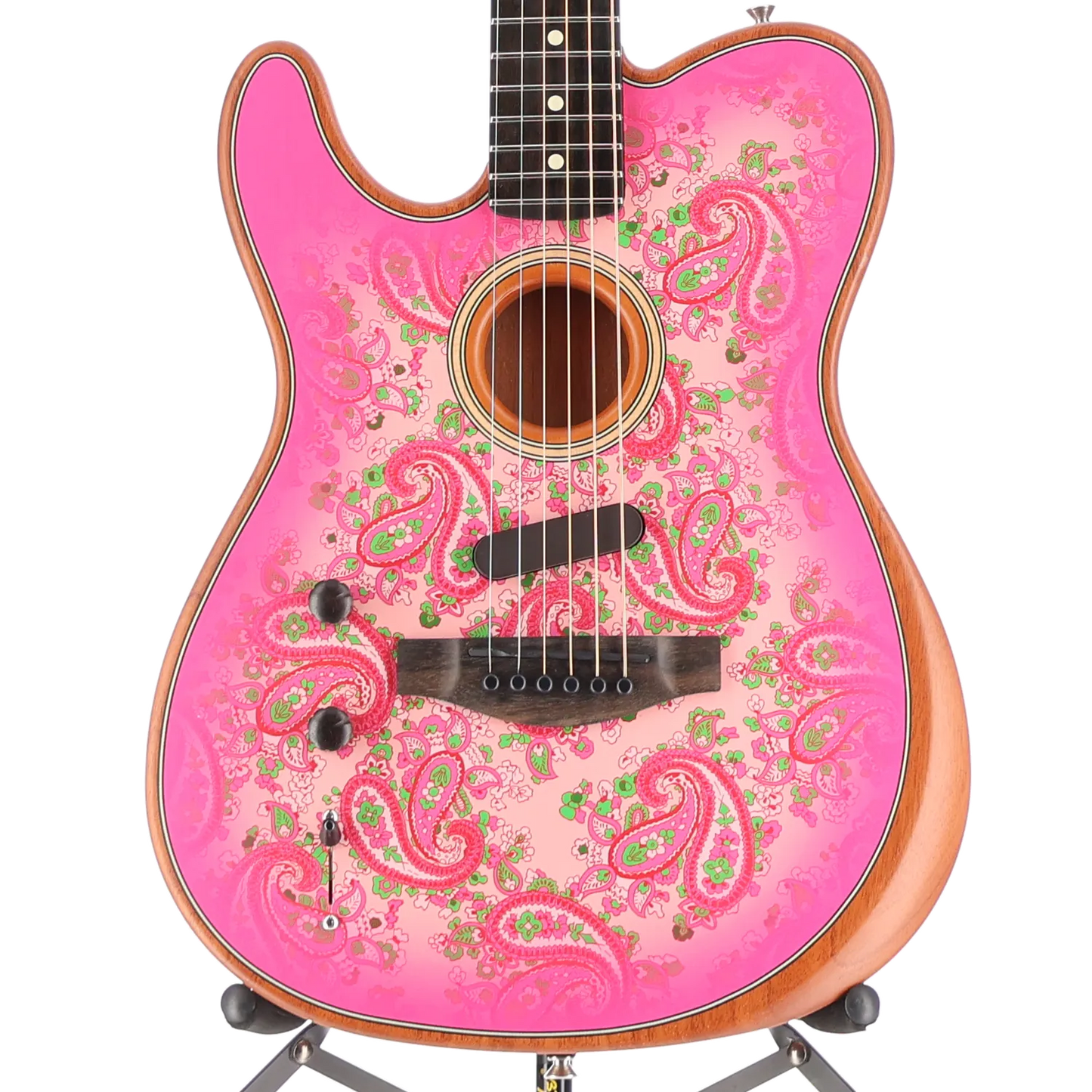 Fender American Acoustasonic Telecaster, Pink Paisley (M7) (4550A)