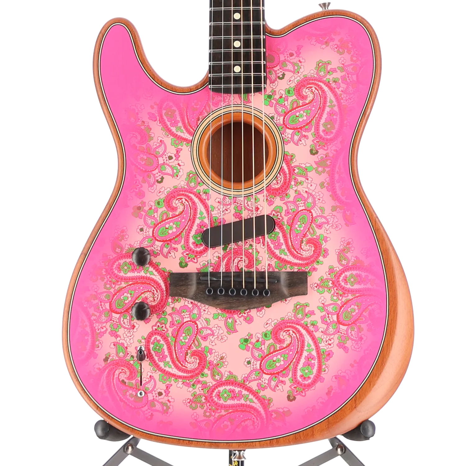 Fender American Acoustasonic Telecaster, Pink Paisley (M7) (4550A)