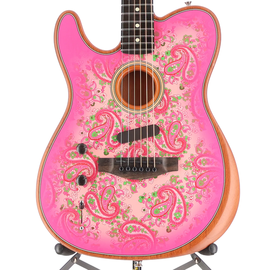 Fender American Acoustasonic Telecaster, Pink Paisley (M7) (4550A)