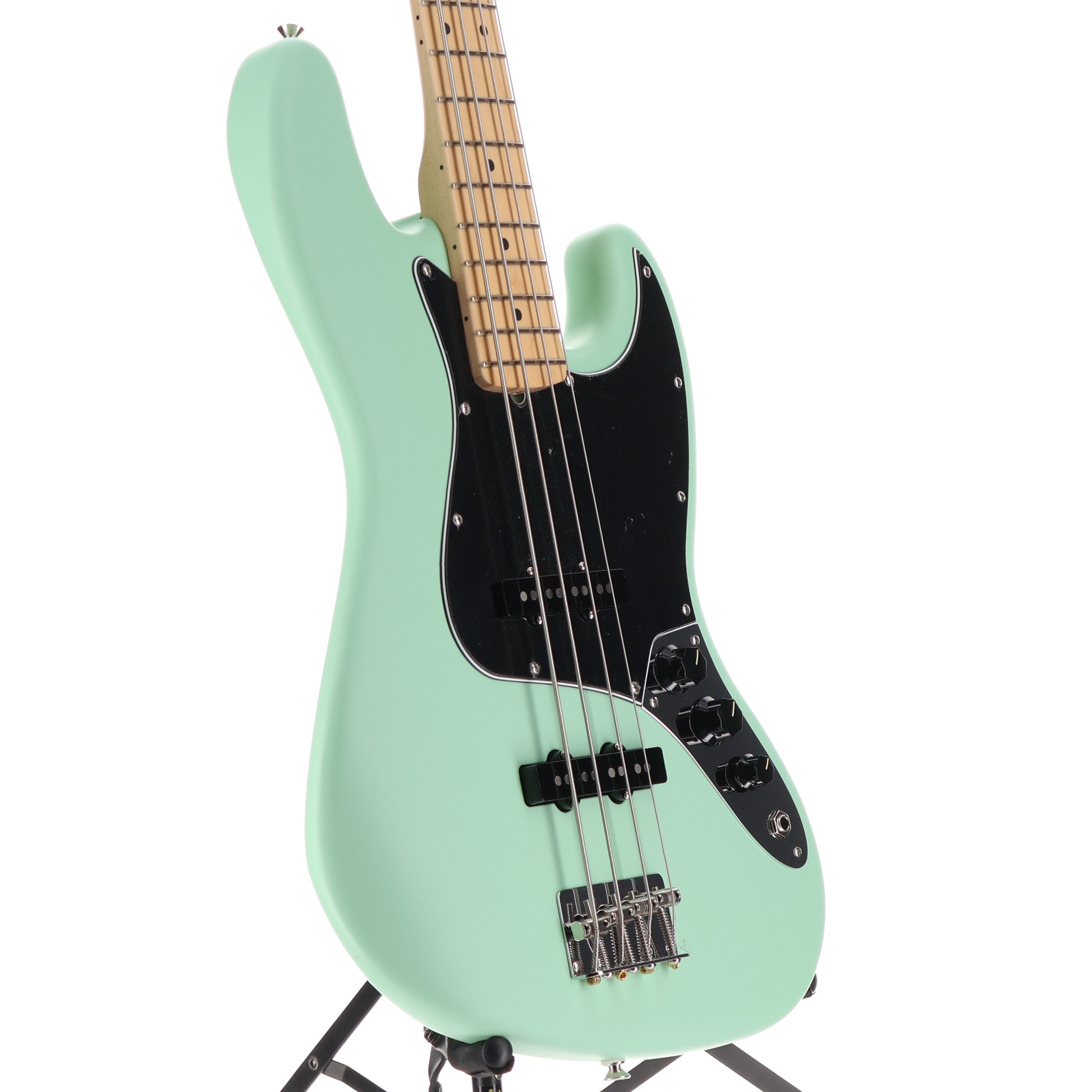Fender American Performer Jazz Bass, Maple Fingerboard, Satin Surf Green (G2) (16276)