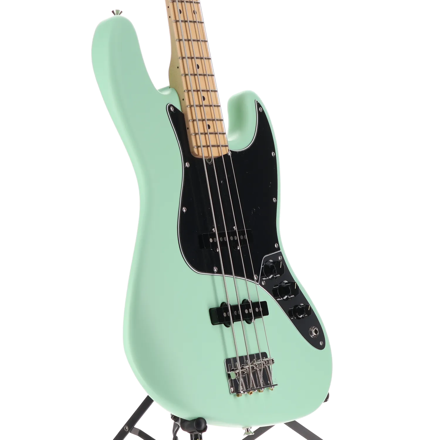 Fender American Performer Jazz Bass, Maple Fingerboard, Satin Surf Green (G2) (16276)