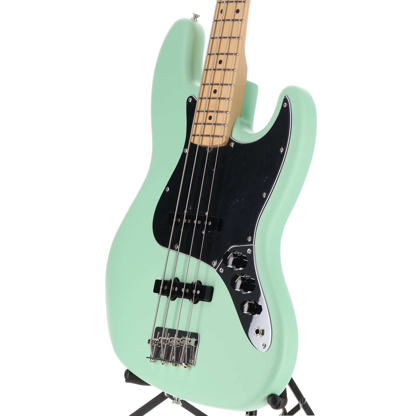 Fender American Performer Jazz Bass, Maple Fingerboard, Satin Surf Green (G2) (16276)