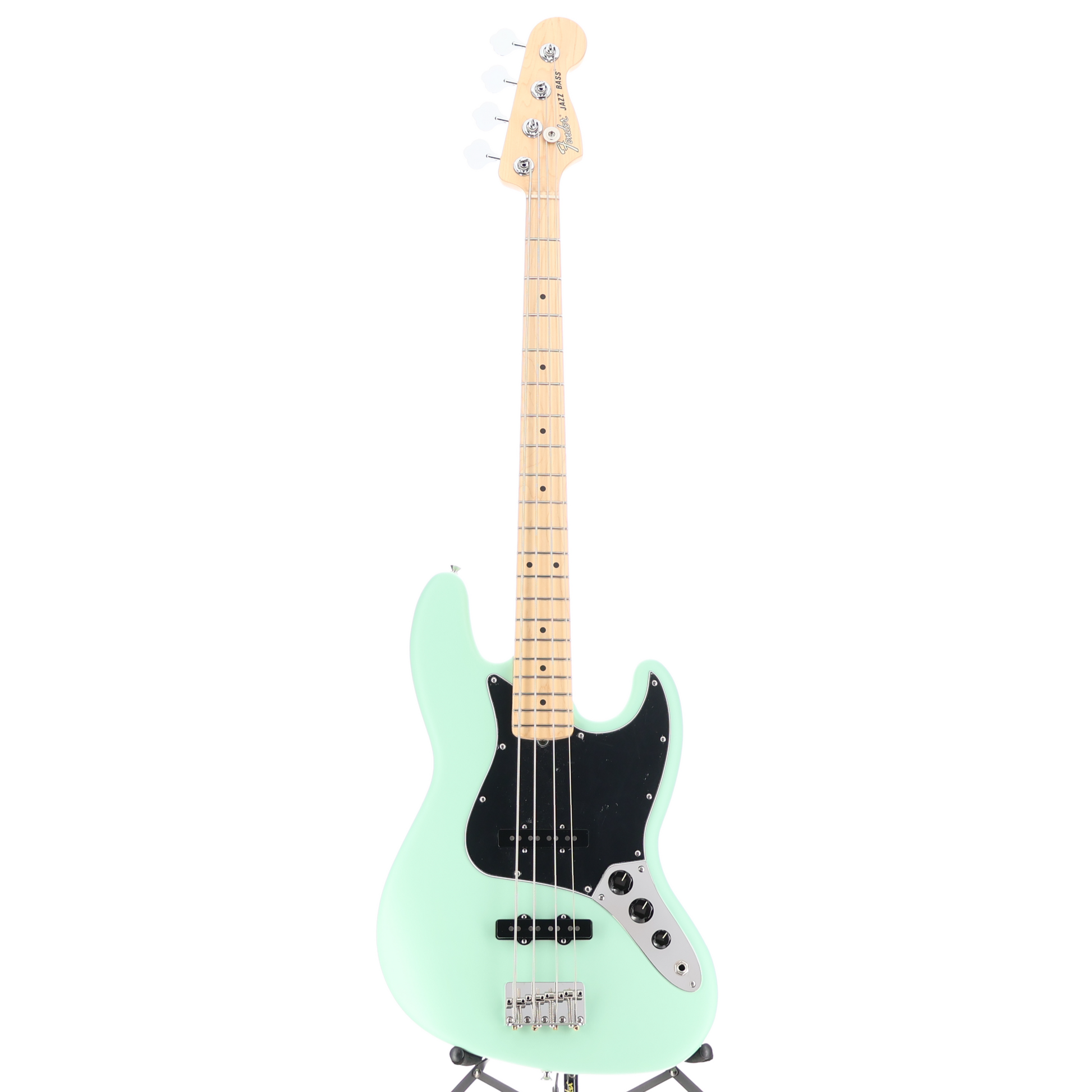 Fender American Performer Jazz Bass, Maple Fingerboard, Satin Surf Green (G2) (16276)