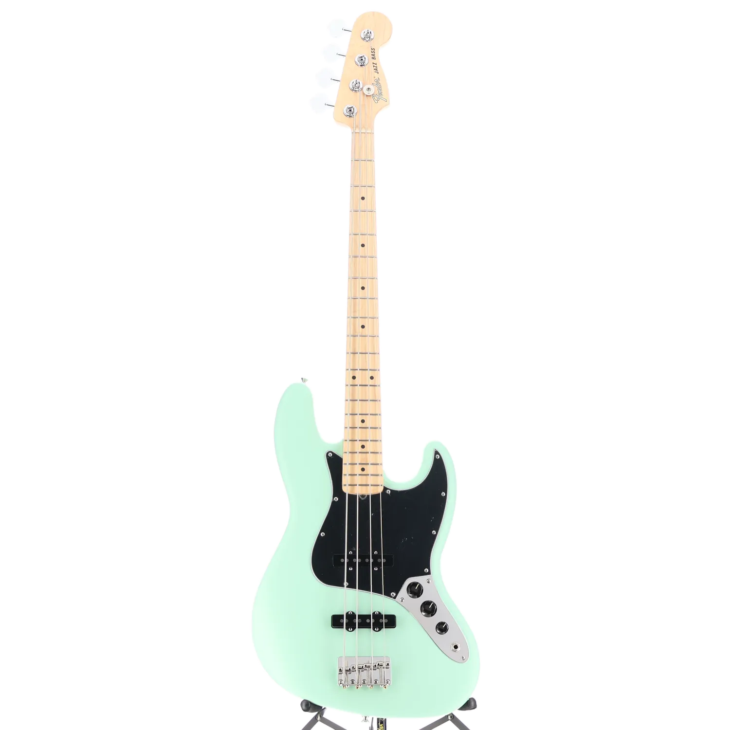 Fender American Performer Jazz Bass, Maple Fingerboard, Satin Surf Green (G2) (16276)