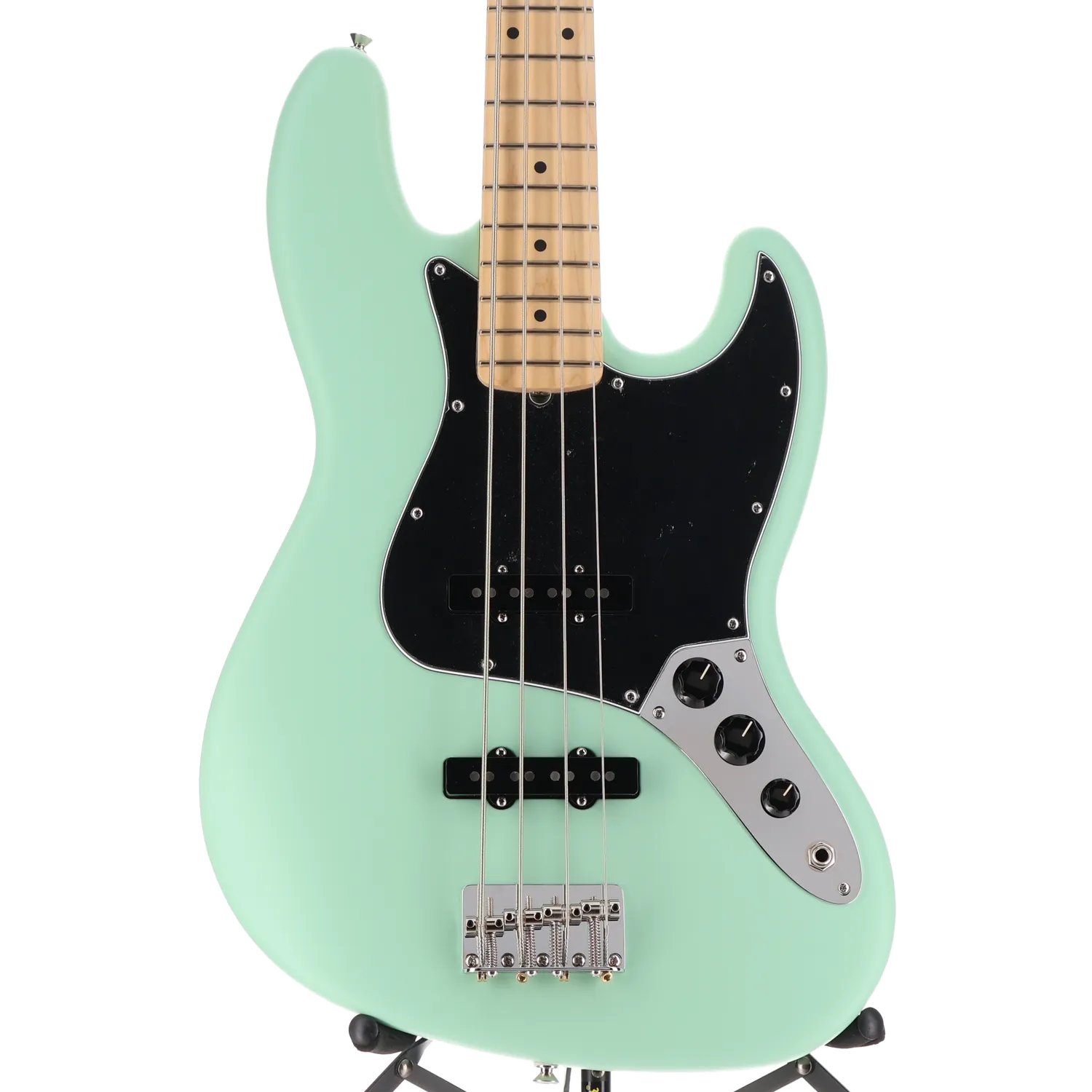 Fender American Performer Jazz Bass, Maple Fingerboard, Satin Surf Green (G2) (16276)