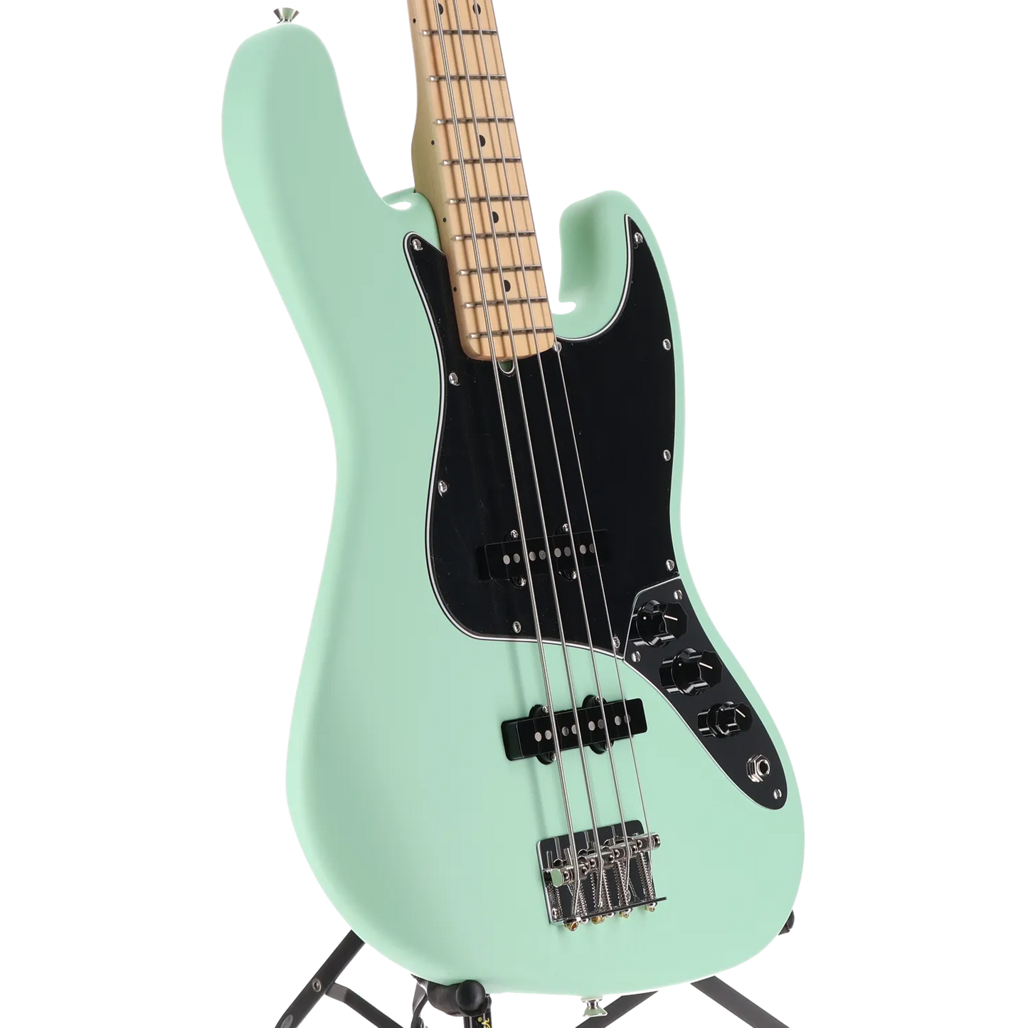 Fender American Performer Jazz Bass, Maple Fingerboard, Satin Surf Green (W12) (16267)