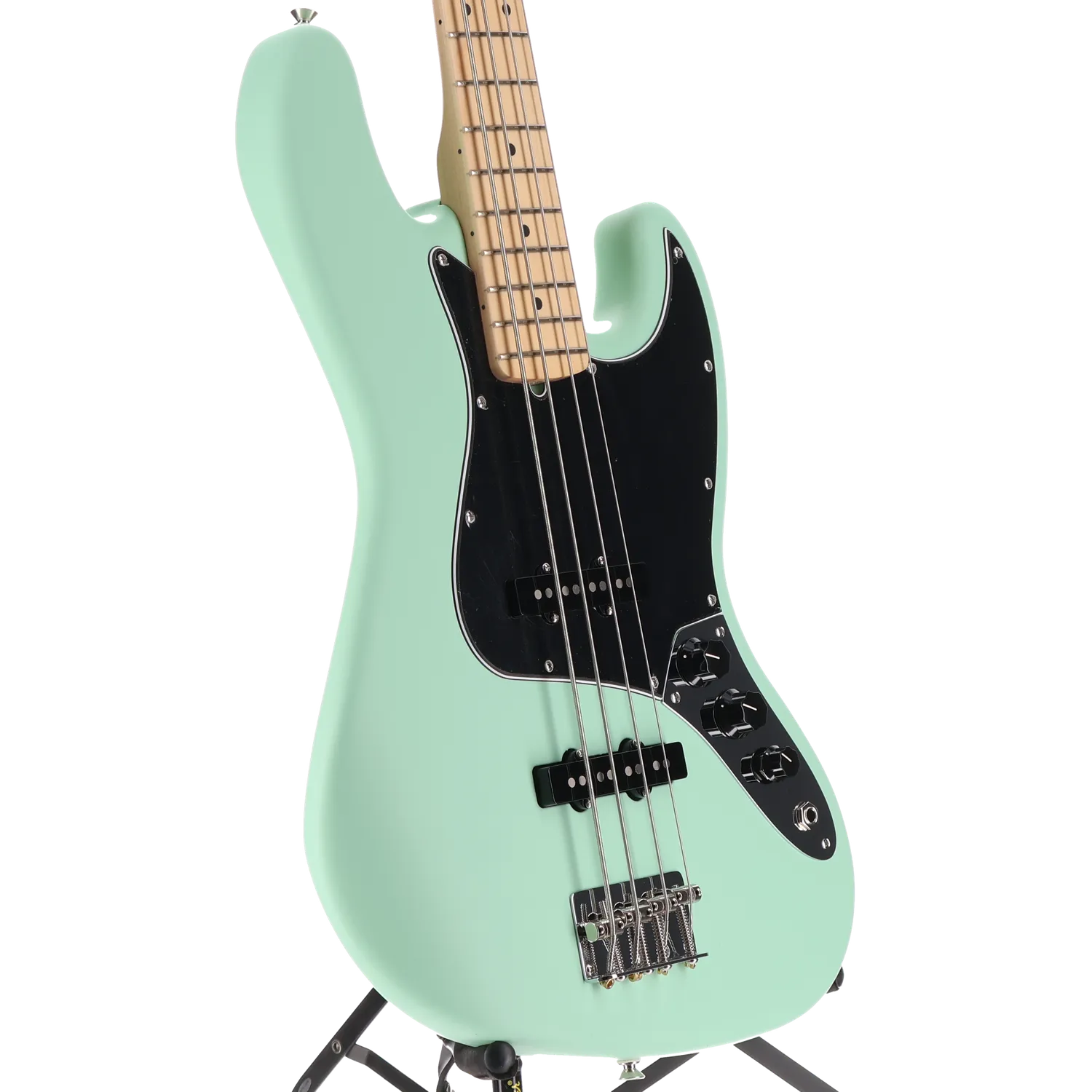 Fender American Performer Jazz Bass, Maple Fingerboard, Satin Surf Green (W12) (16267)