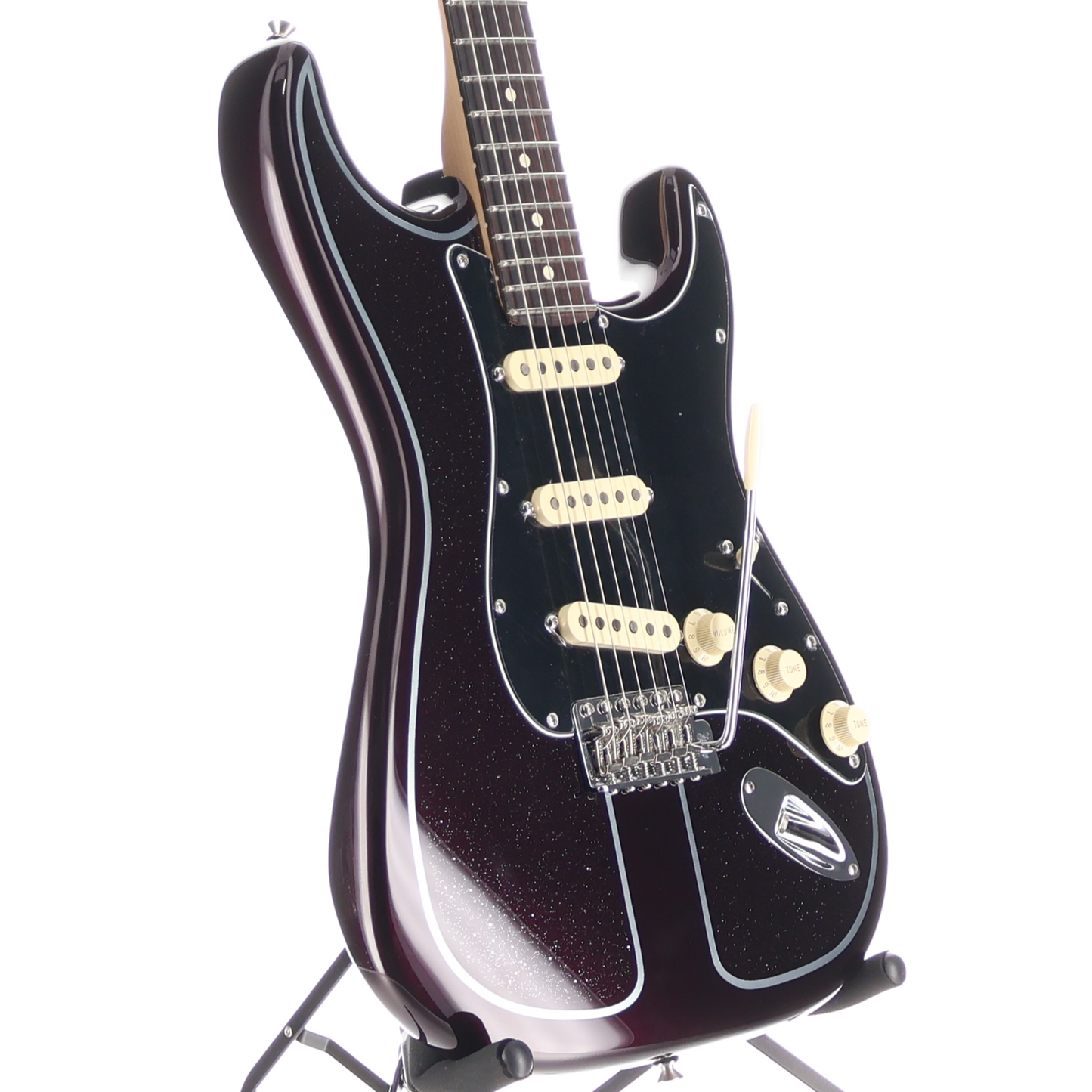 Fender American Performer Spruce Stratocaster - Burgandy with Silver Flake Custom Paint (P1) (28745)