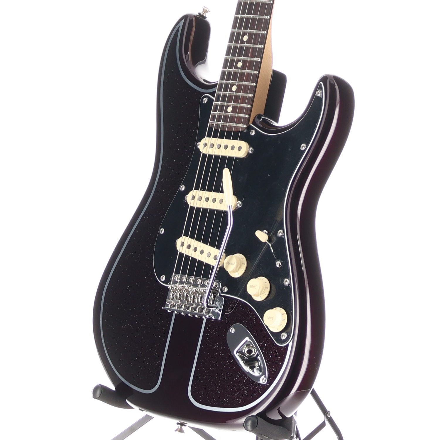 Fender American Performer Spruce Stratocaster - Burgandy with Silver Flake Custom Paint (P1) (28745)