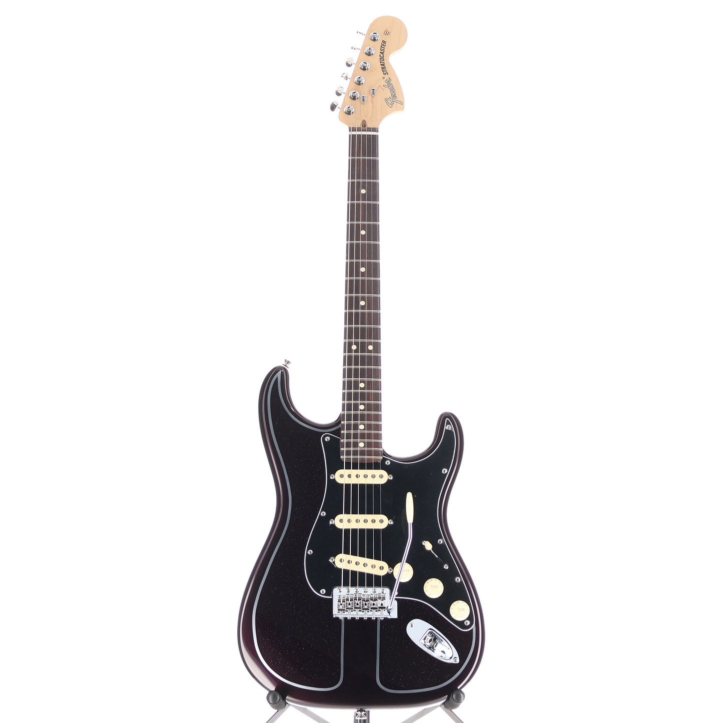 Fender American Performer Spruce Stratocaster - Burgandy with Silver Flake Custom Paint (P1) (28745)
