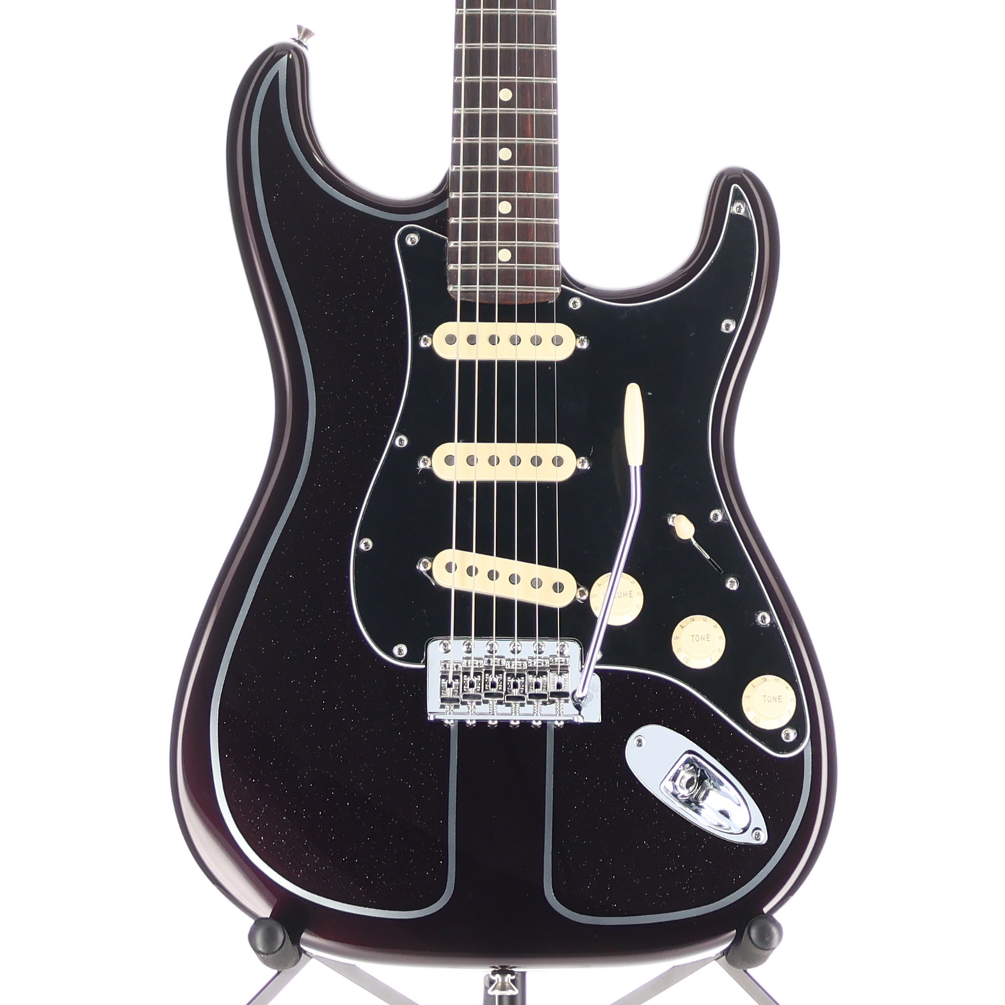 Fender American Performer Spruce Stratocaster - Burgandy with Silver Flake Custom Paint (P1) (28745)