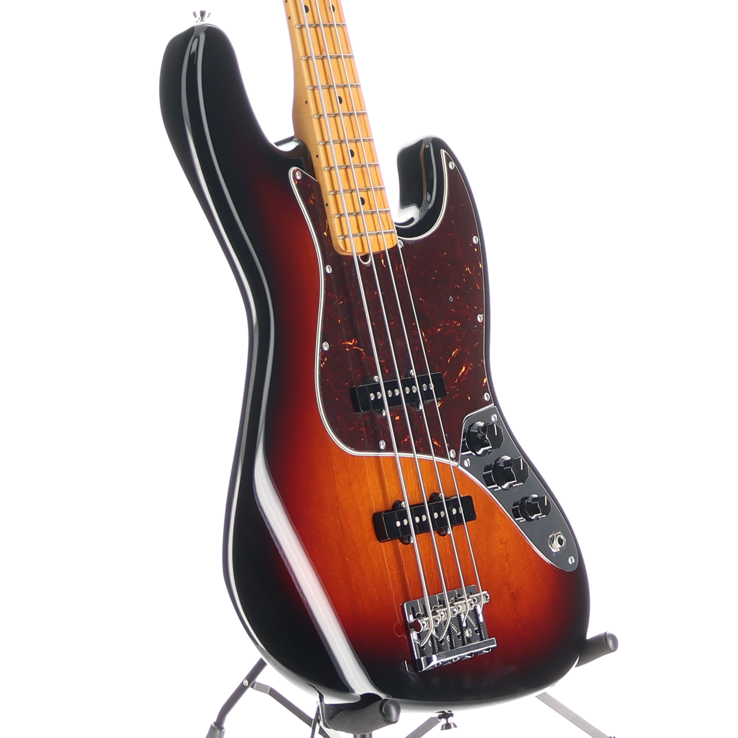 Fender American Professional II Jazz Bass, Maple Fingerboard, 3-Color Sunburst (Q7) (50688)