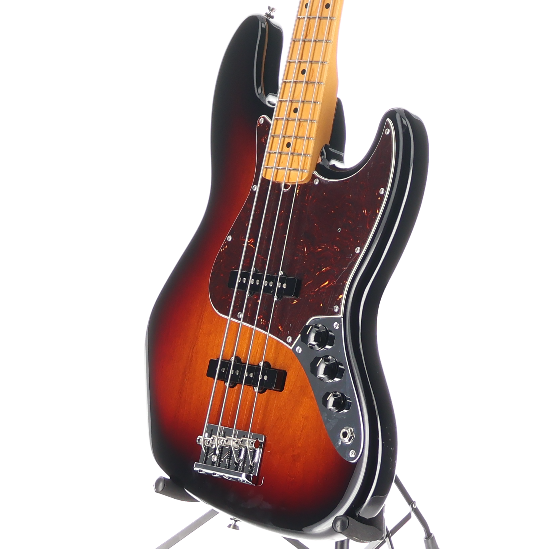 Fender American Professional II Jazz Bass, Maple Fingerboard, 3-Color Sunburst (Q7) (50688)