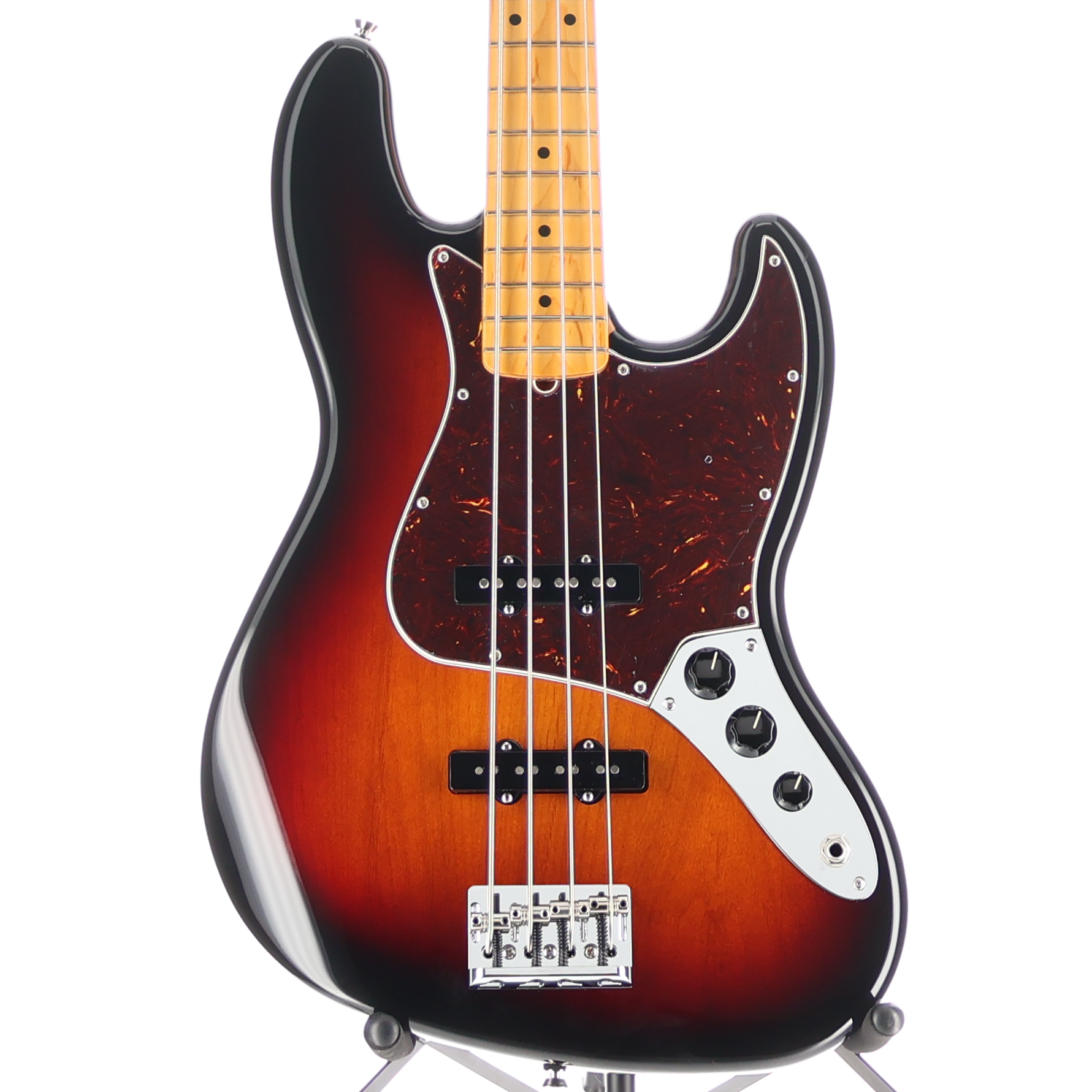Fender American Professional II Jazz Bass, Maple Fingerboard, 3-Color Sunburst (Q7) (50688)