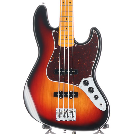 Fender American Professional II Jazz Bass, Maple Fingerboard, 3-Color Sunburst (RC4) (09927)