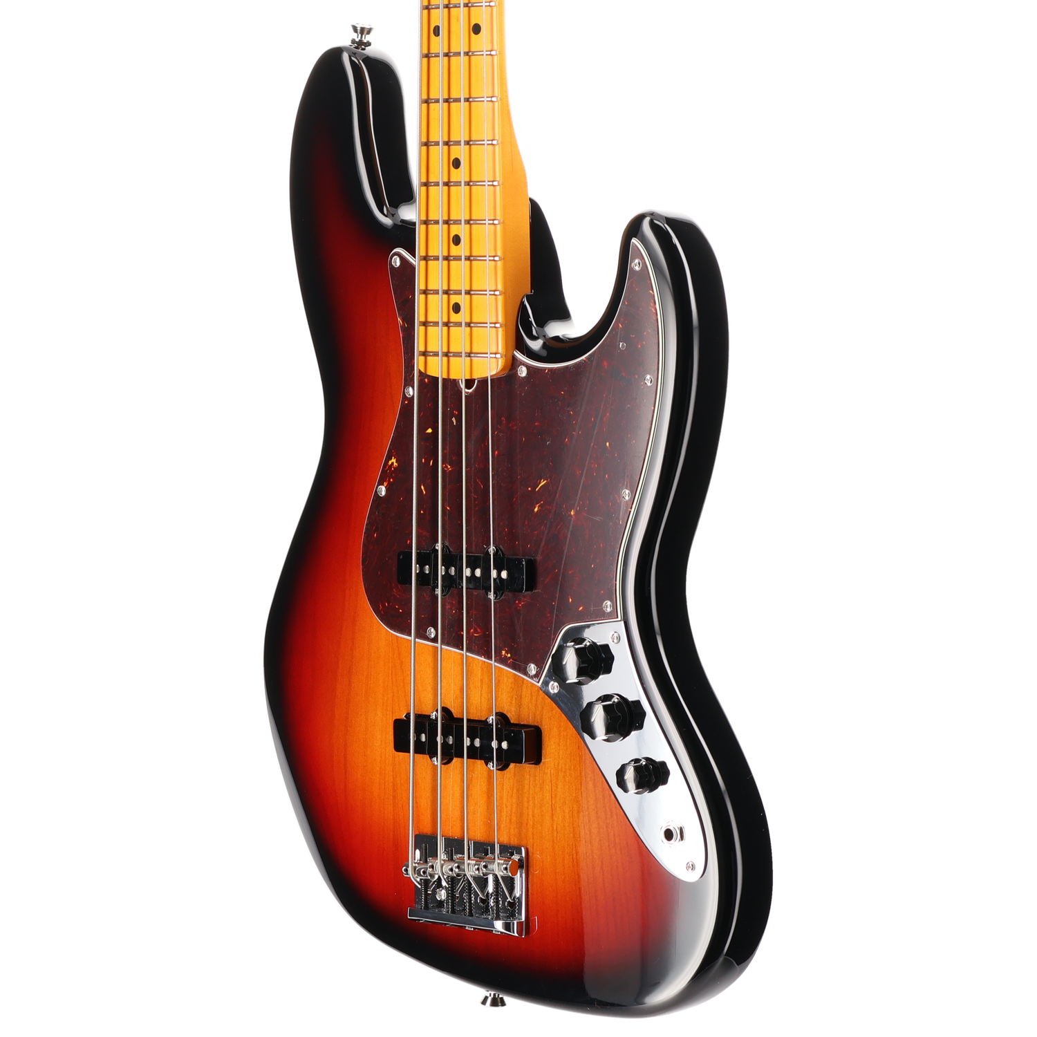 Fender American Professional II Jazz Bass, Maple Fingerboard, 3-Color Sunburst (V8) (09927)