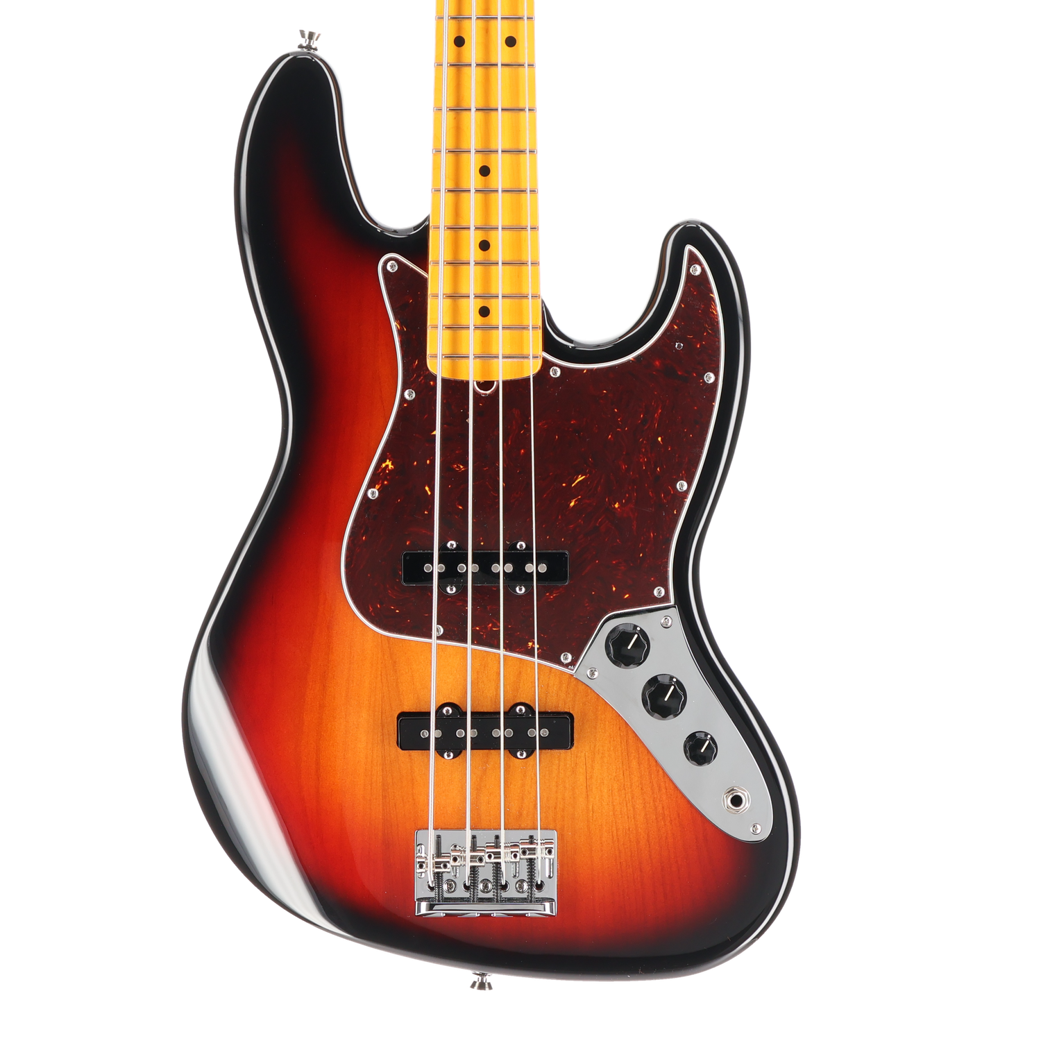 Fender American Professional II Jazz Bass, Maple Fingerboard, 3-Color Sunburst (V8) (09927)