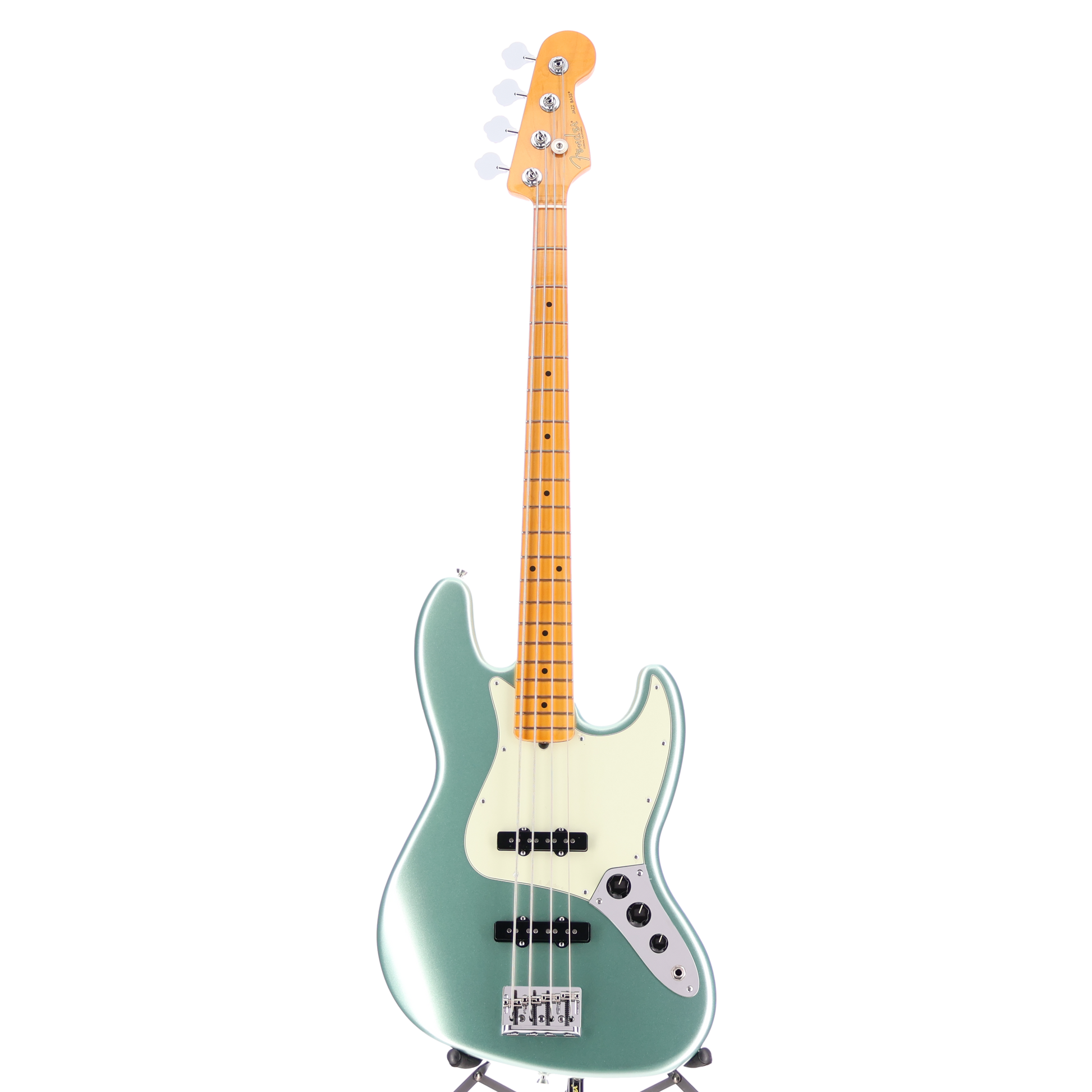 Fender American Professional II Jazz Bass, Maple Fingerboard, Mystic Surf Green (BB2) (08383)