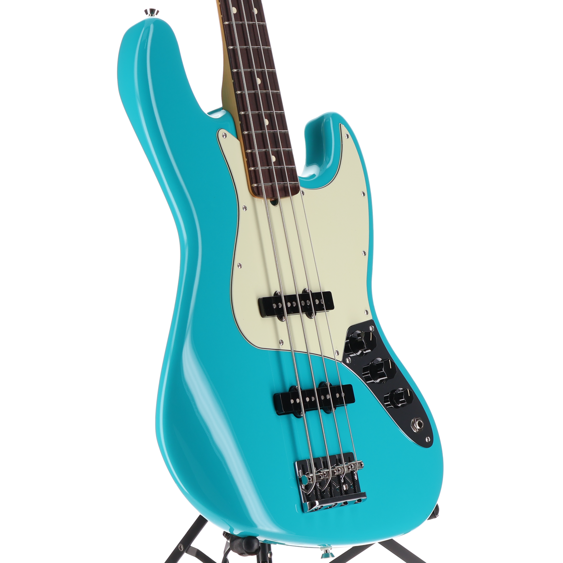 Fender American Professional II Jazz Bass, Rosewood Fingerboard, Miami Blue (D5) (46961)