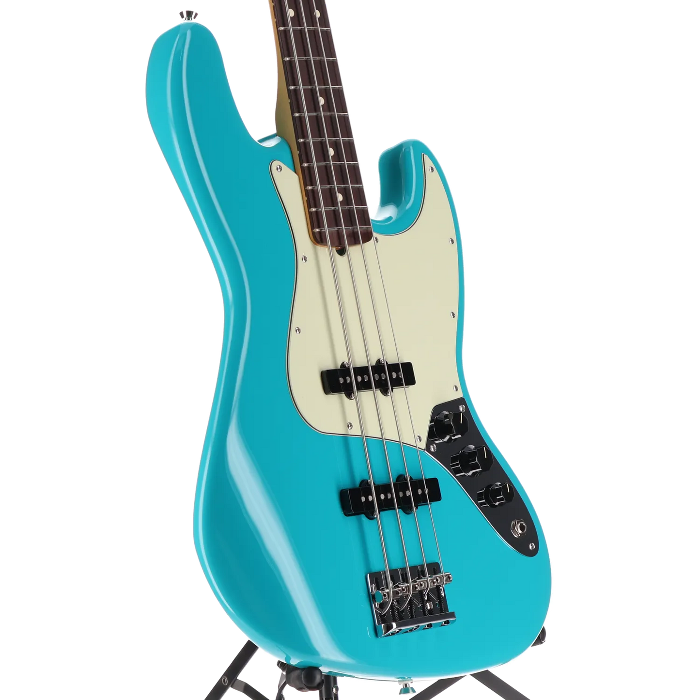 Fender American Professional II Jazz Bass, Rosewood Fingerboard, Miami Blue (D5) (46961)