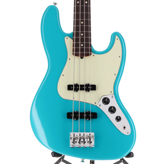 Fender American Professional II Jazz Bass, Rosewood Fingerboard, Miami Blue (D5) (46961)