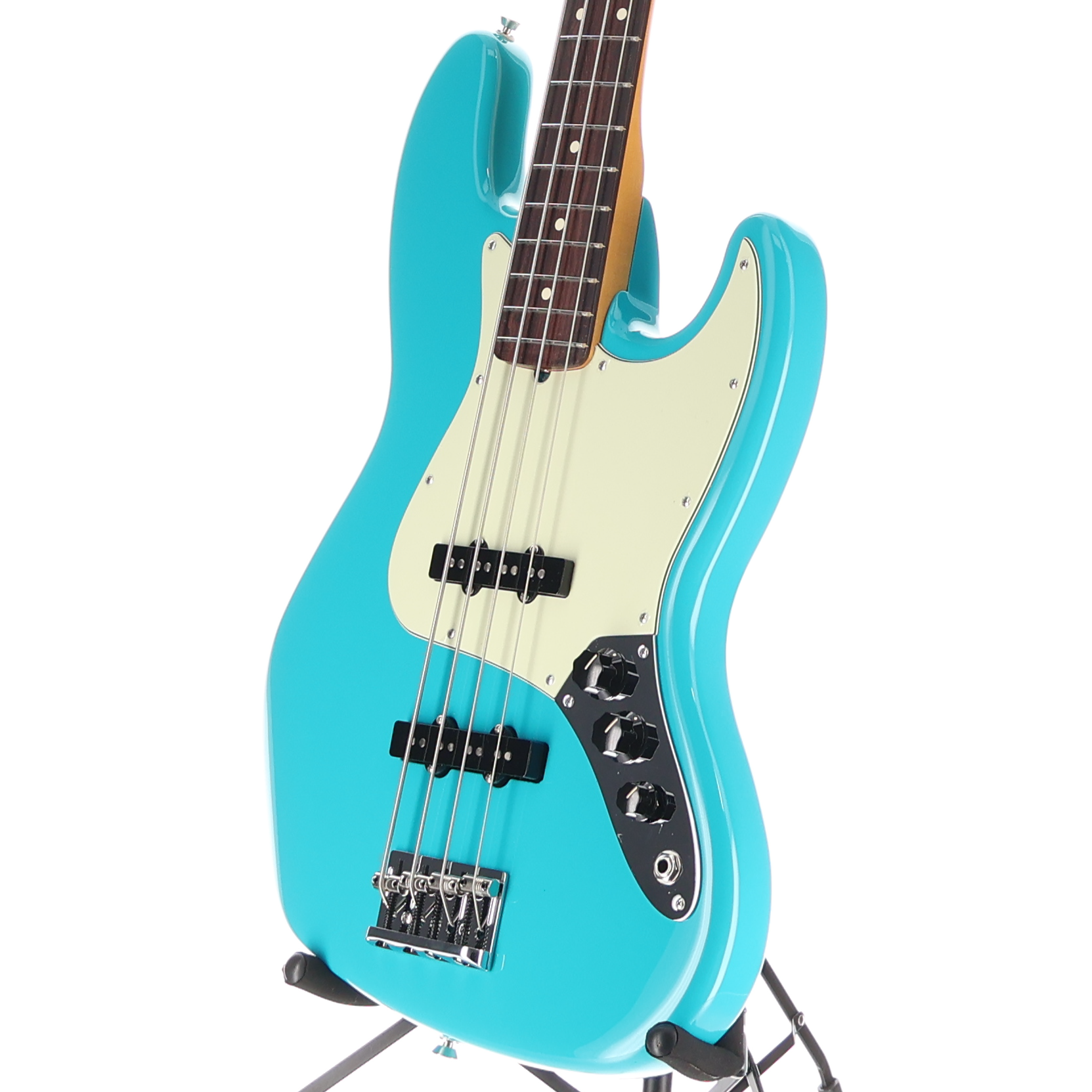 Fender American Professional II Jazz Bass, Rosewood Fingerboard, Miami Blue (H9) (47947)