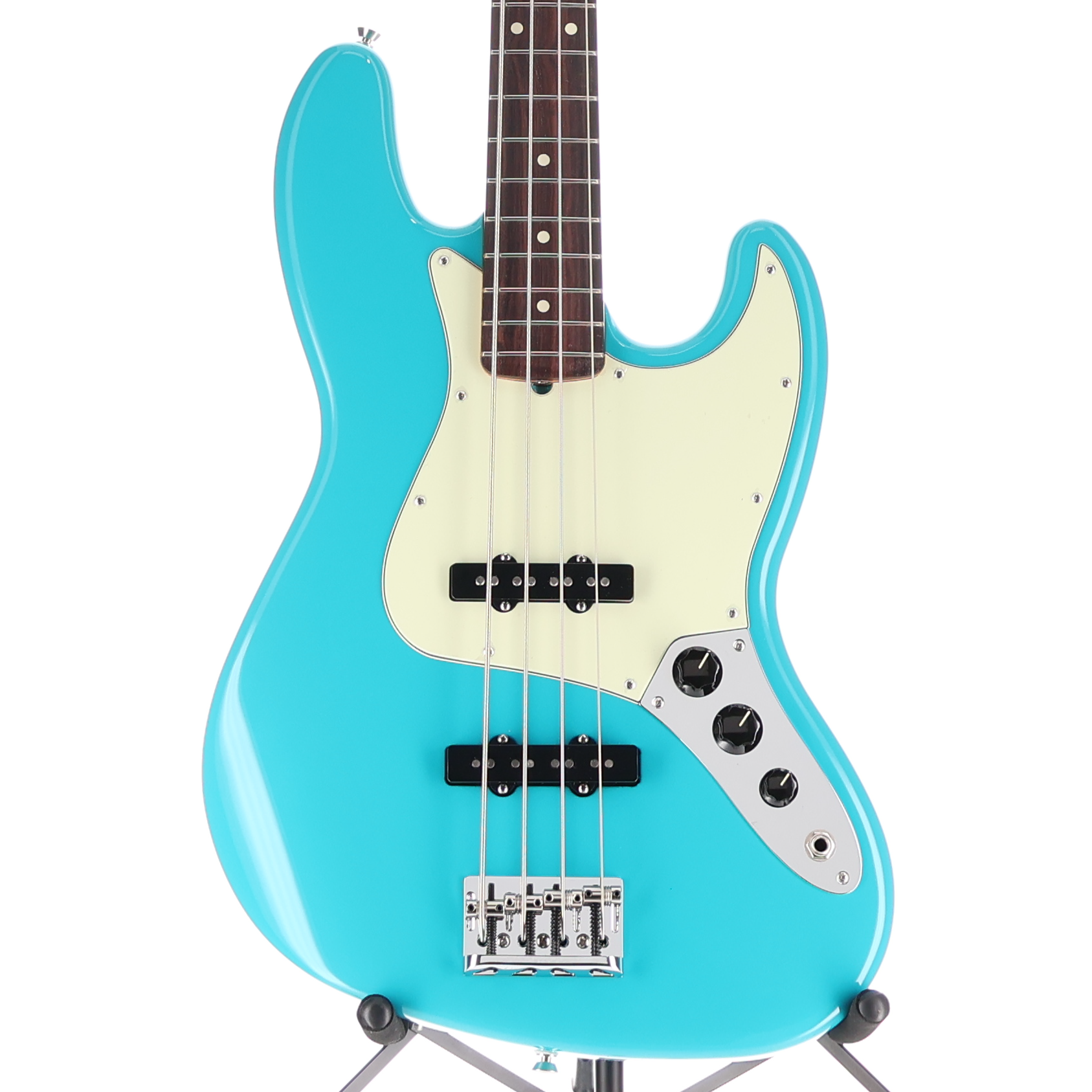 Fender American Professional II Jazz Bass, Rosewood Fingerboard, Miami Blue (H9) (47947)