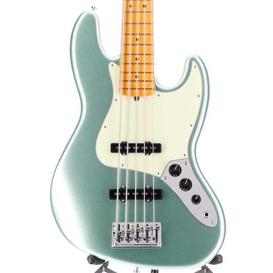 Fender American Professional II Jazz Bass V, Maple Fingerboard, Mystic Surf Green (X7) (91778)