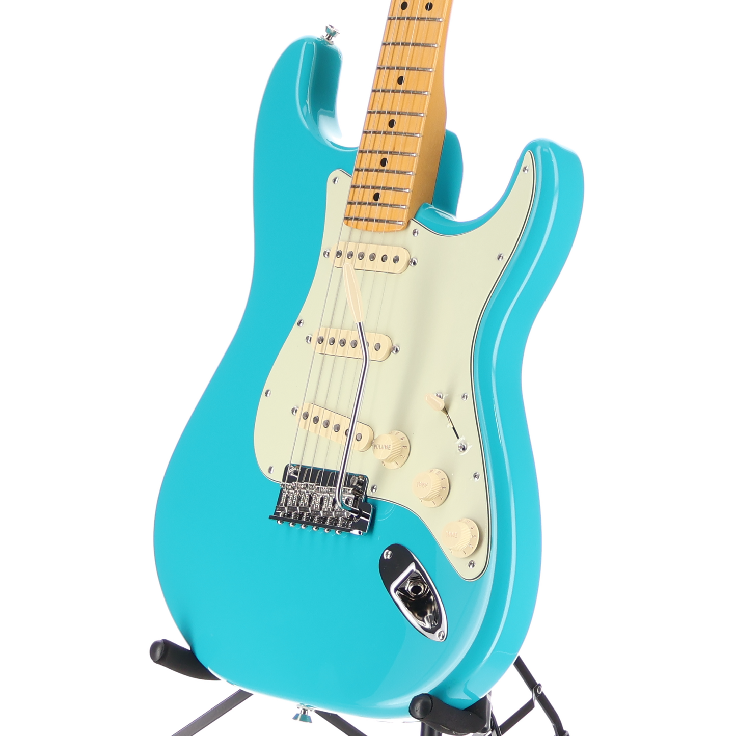 Fender American Professional II Stratocaster, Maple Fingerboard, Miami Blue (I7) (48361)