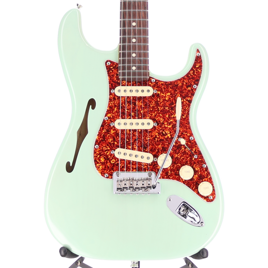 Fender American Professional II Stratocaster Thinline, Rosewood Fingerboard, Transparent Surf Green (A13) (11101)