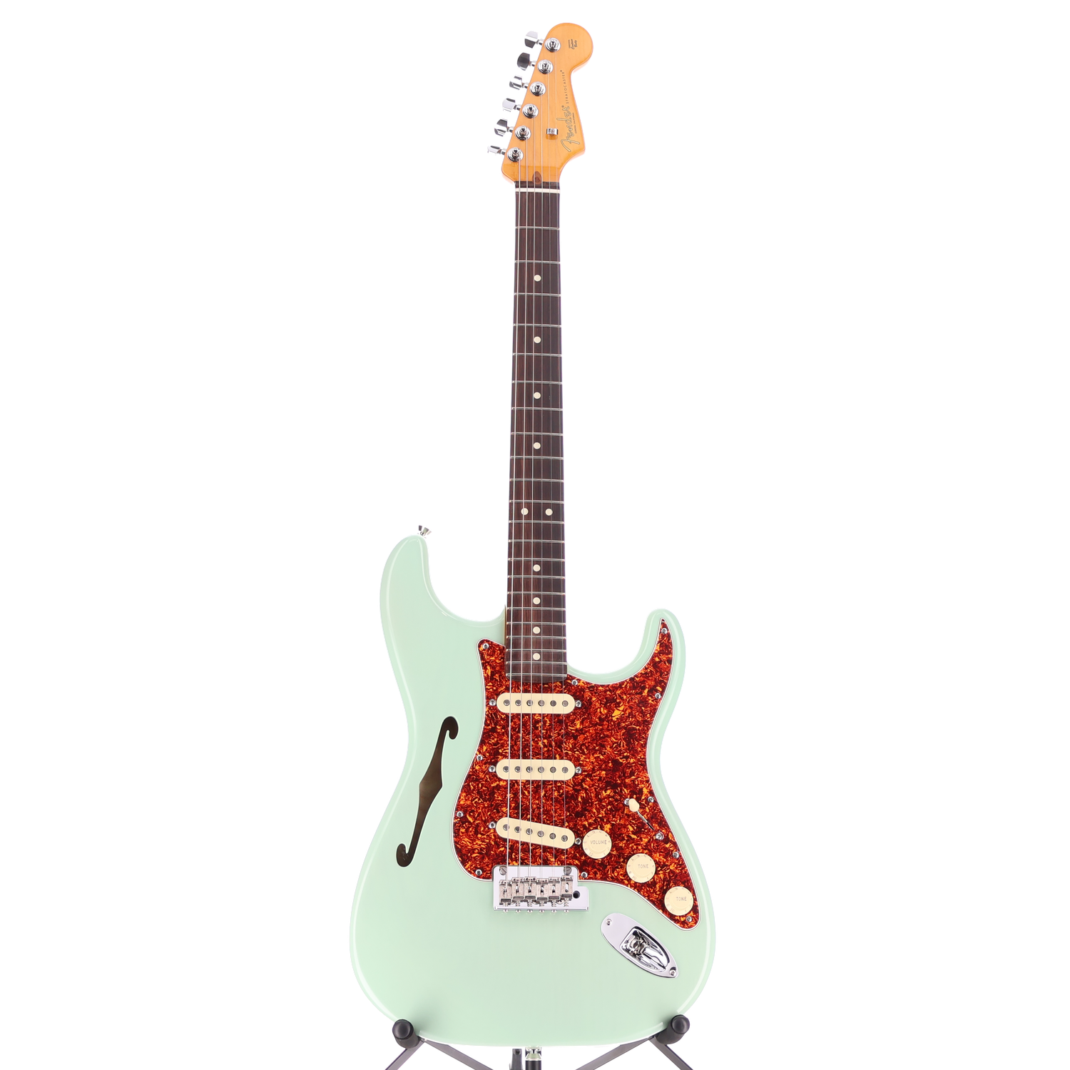 Fender American Professional II Stratocaster Thinline, Rosewood Fingerboard, Transparent Surf Green (RC3) (22766)