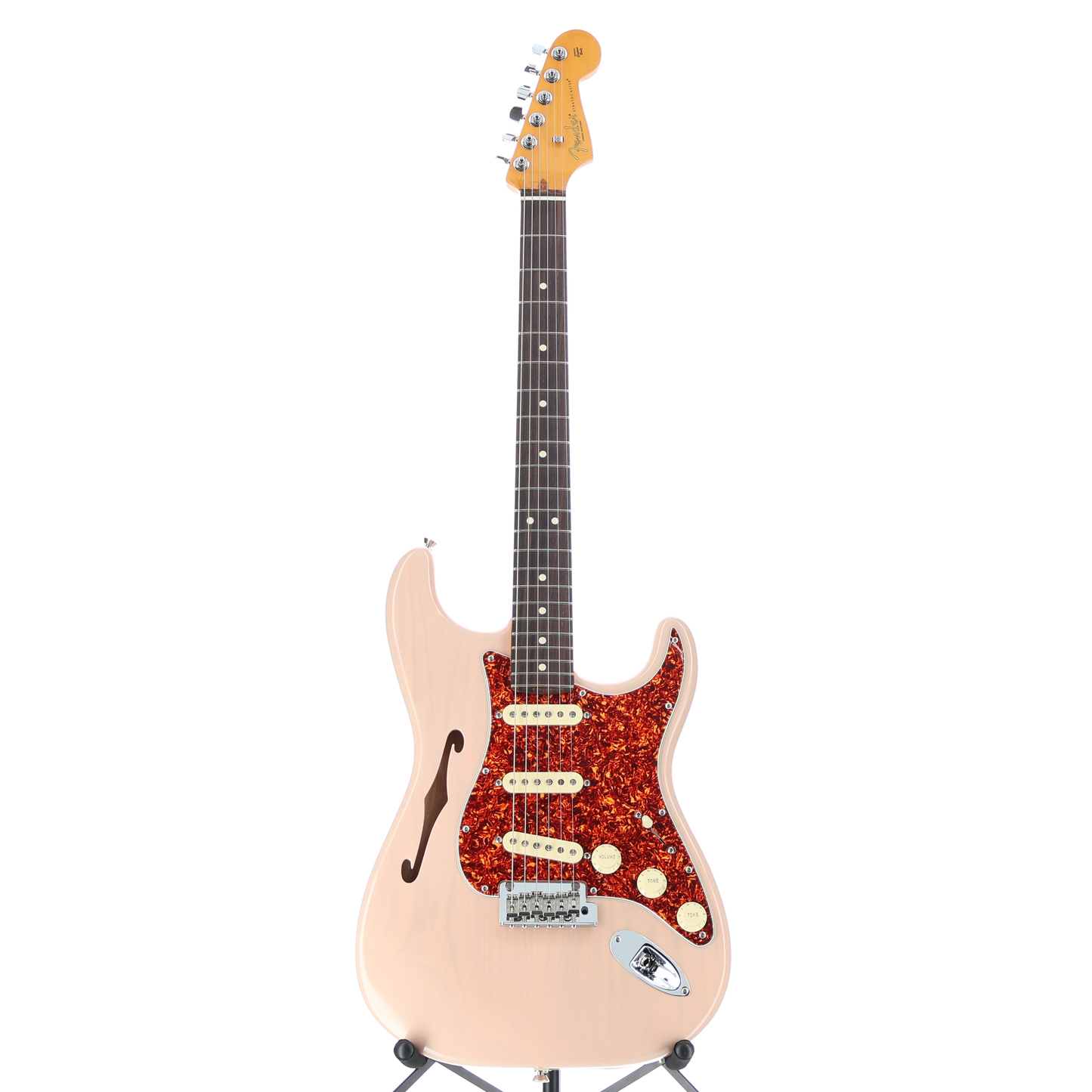 Fender American Professional II Stratocaster Thinline, Transparent Shell Pink, Plays Great (T10) (09919)