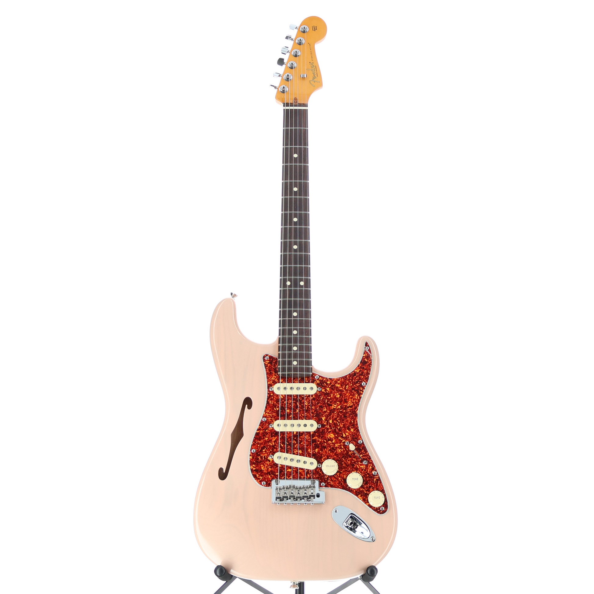 Fender American Professional II Stratocaster Thinline, Transparent Shell Pink, Plays Great (T10) (09919)