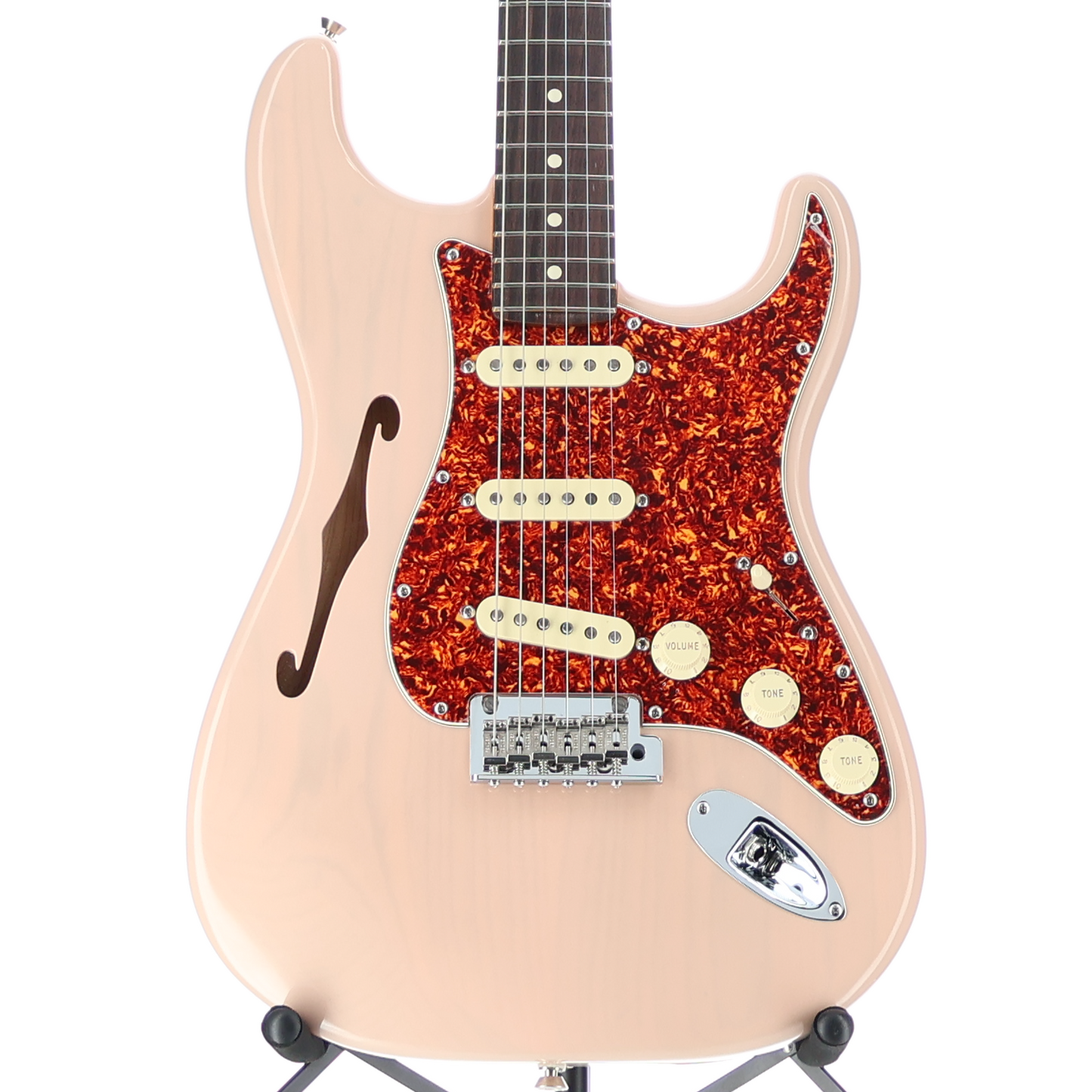 Fender American Professional II Stratocaster Thinline, Transparent Shell Pink, Plays Great (T10) (09919)