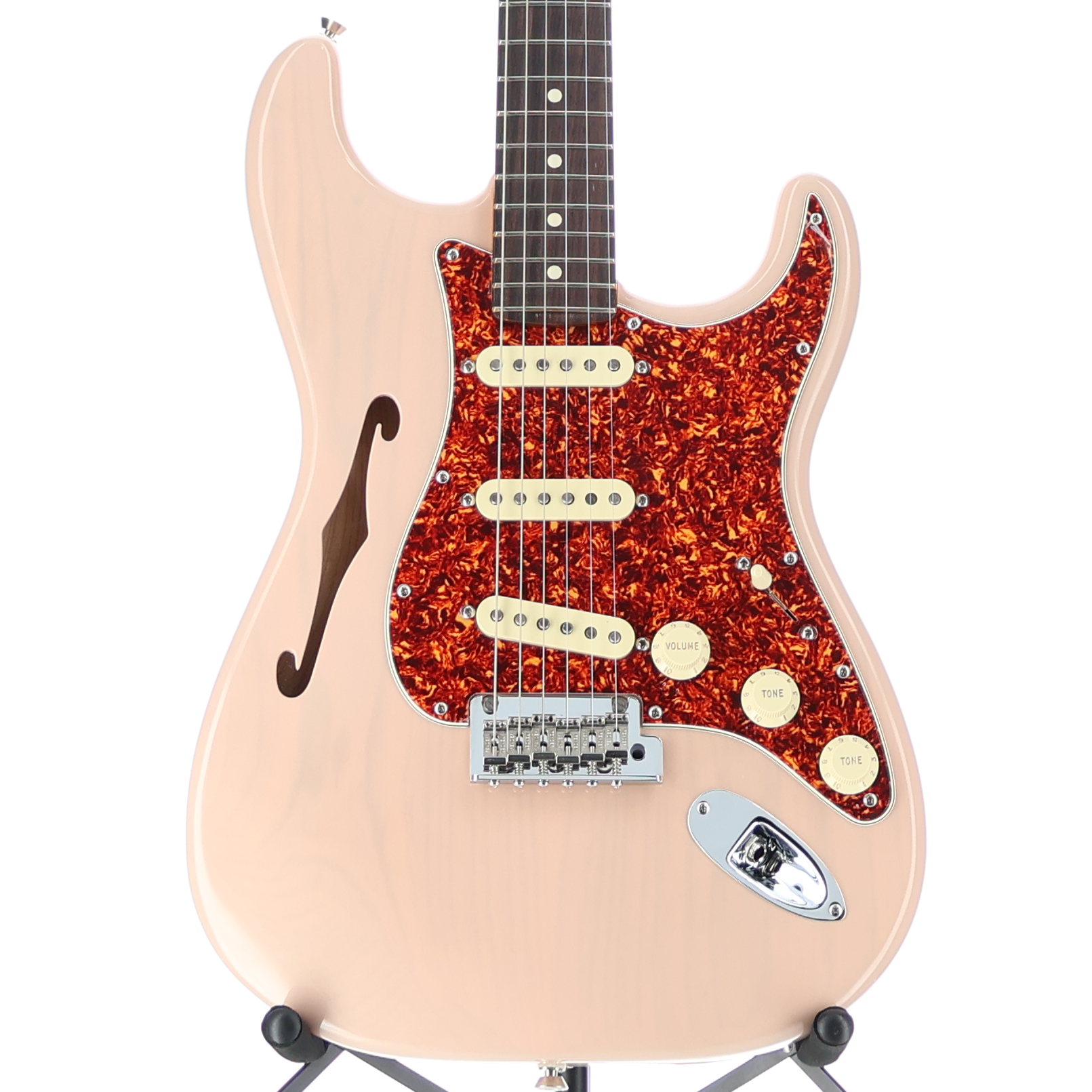 Fender American Professional II Stratocaster Thinline, Transparent Shell Pink, Plays Great (T10) (09919)