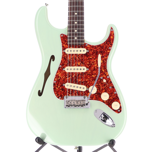 Fender American Professional II Stratocaster Thinline, Transparent Surf Green, Plays Great (L6) (17579)