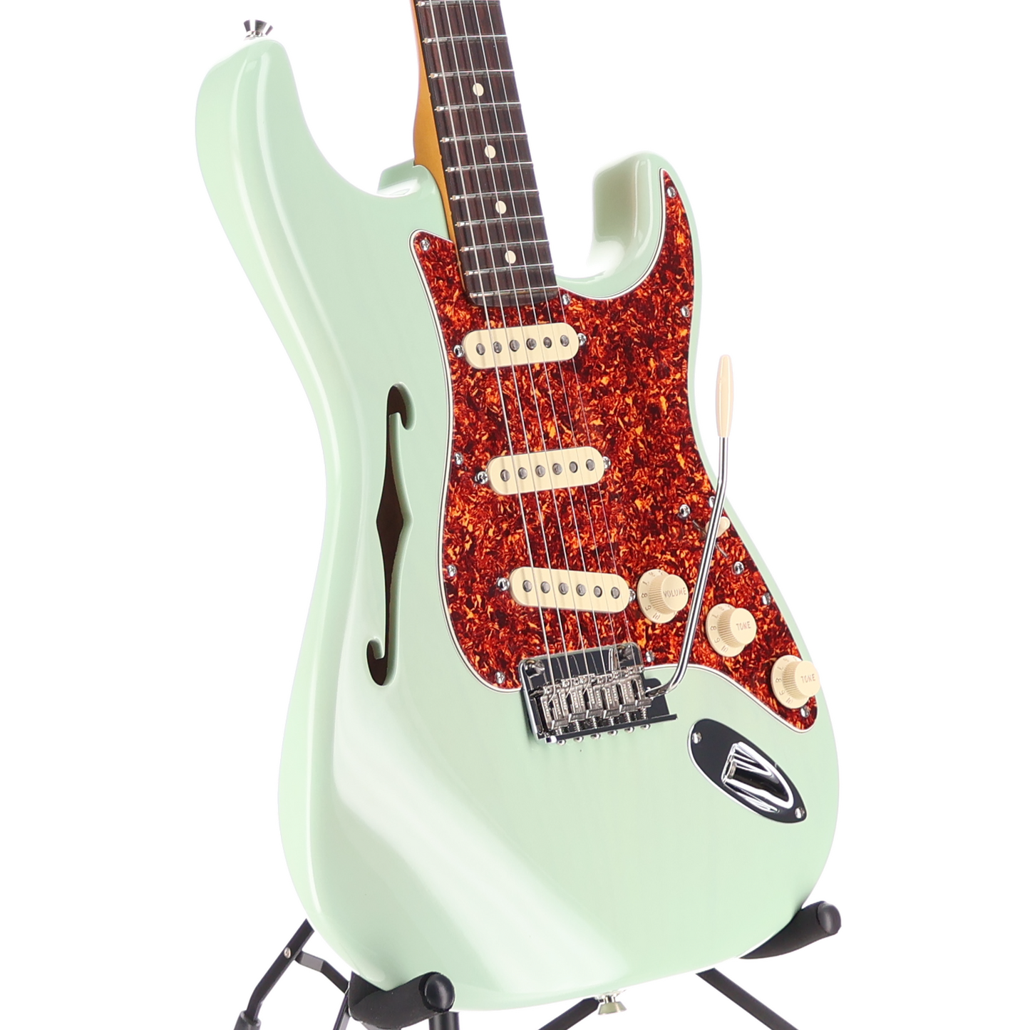 Fender American Professional II Stratocaster Thinline, Transparent Surf Green, Professional Setup (L5) (14380)