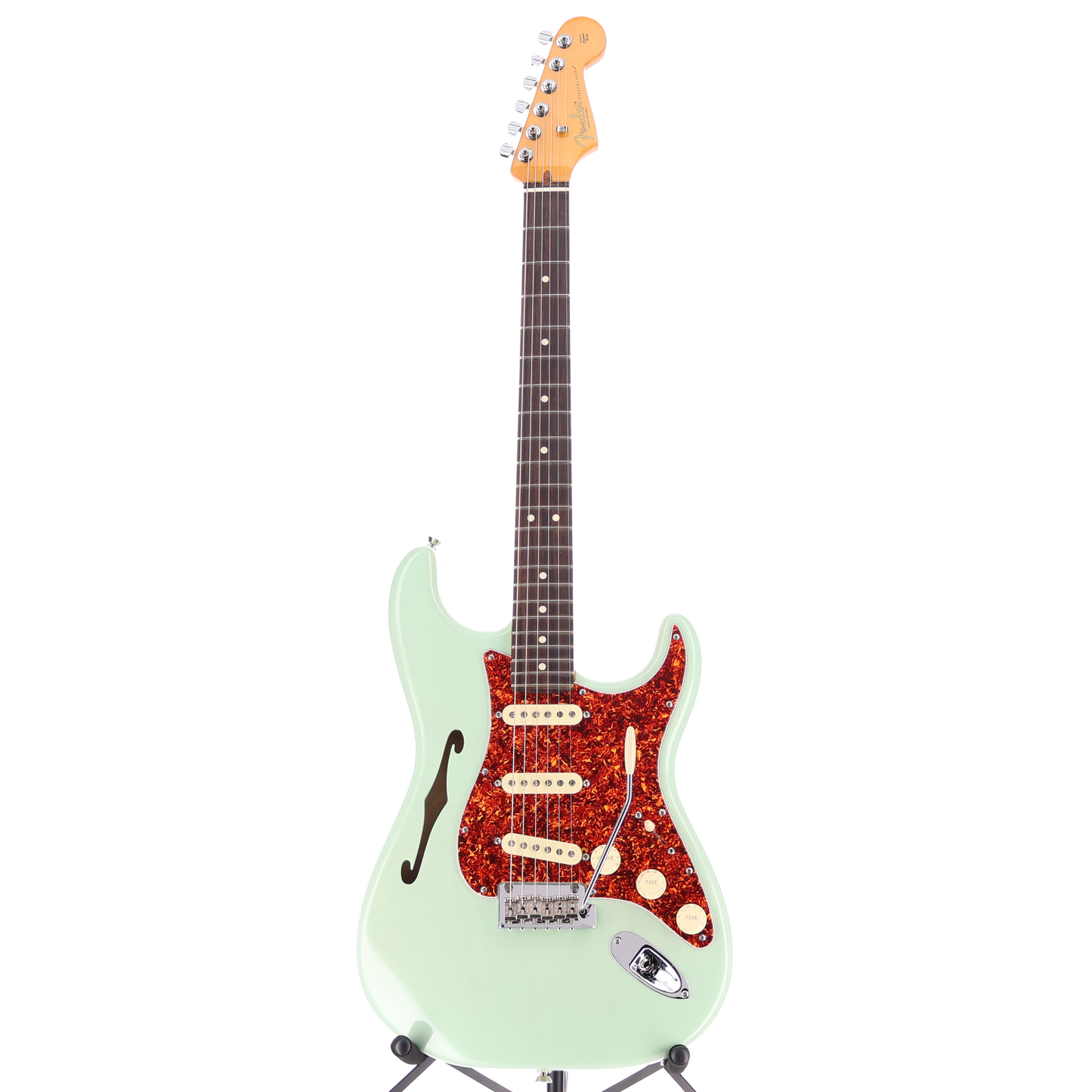 Fender American Professional II Stratocaster Thinline, Transparent Surf Green, Professional Setup (L5) (14380)