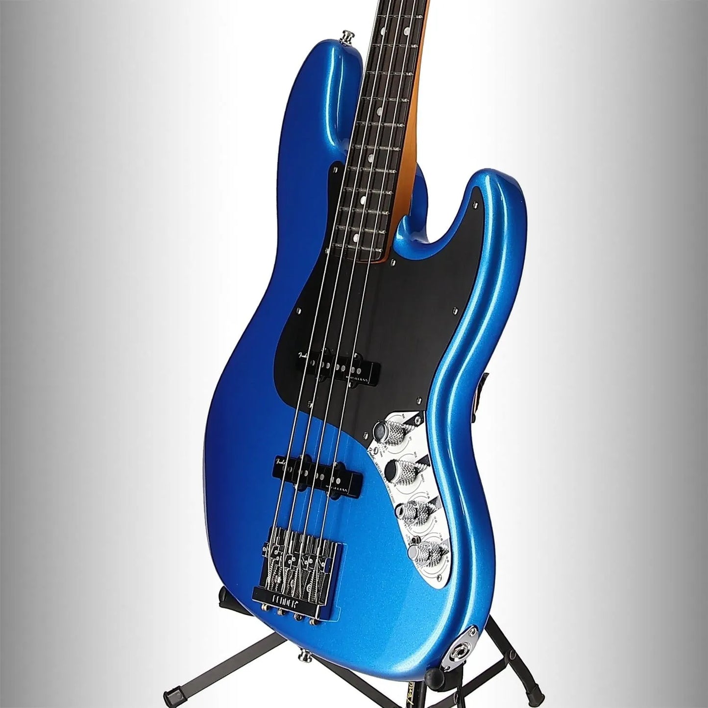 Fender American Ultra II Jazz Bass, Ebony Fingerboard, Noble Blue (EG9) (15423)