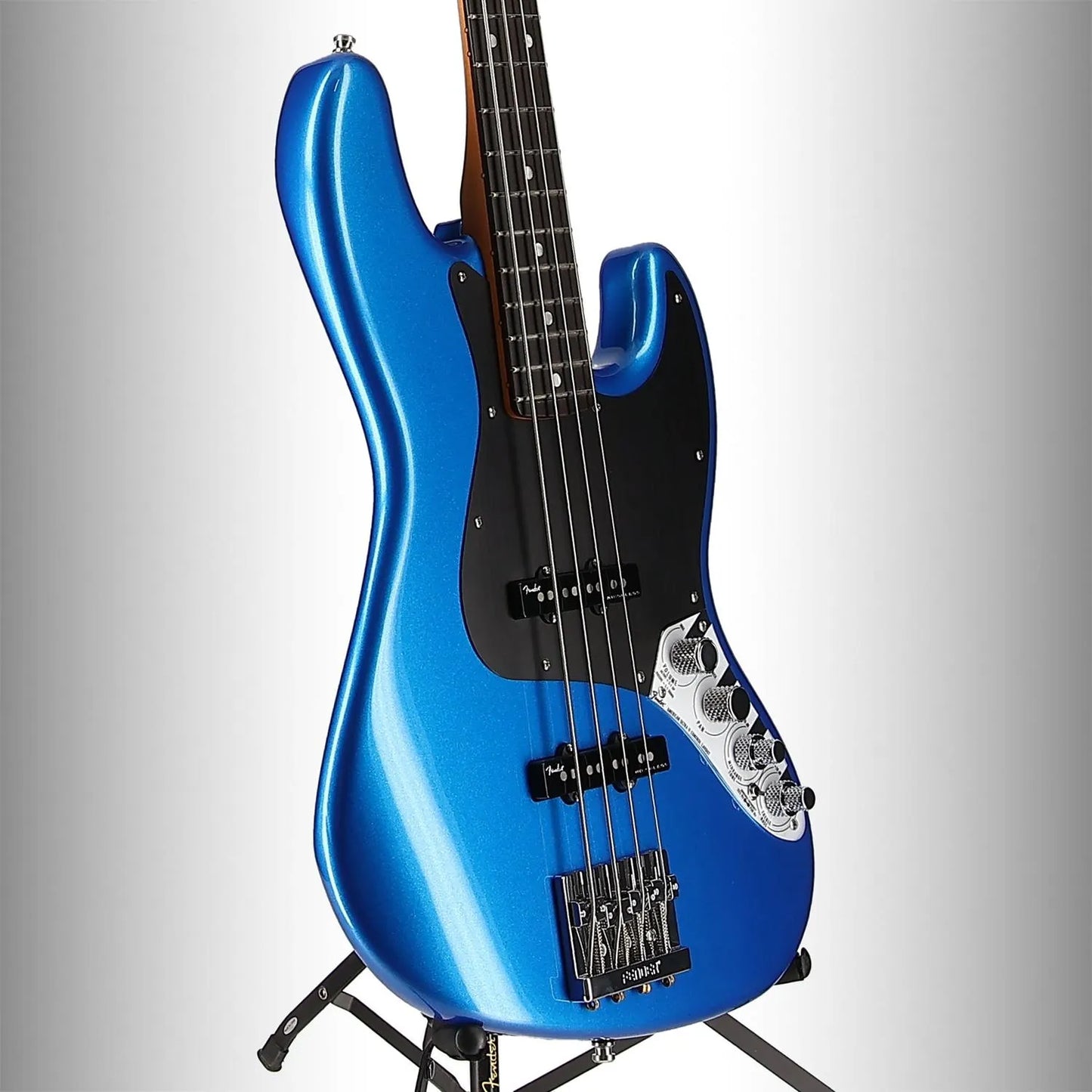 Fender American Ultra II Jazz Bass, Ebony Fingerboard, Noble Blue (EG9) (15423)