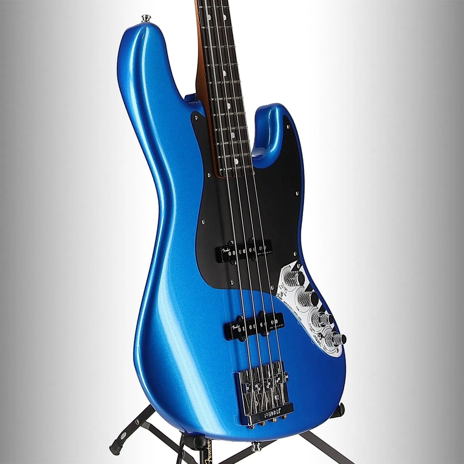 Fender American Ultra II Jazz Bass, Ebony Fingerboard, Noble Blue (EG9) (15423)