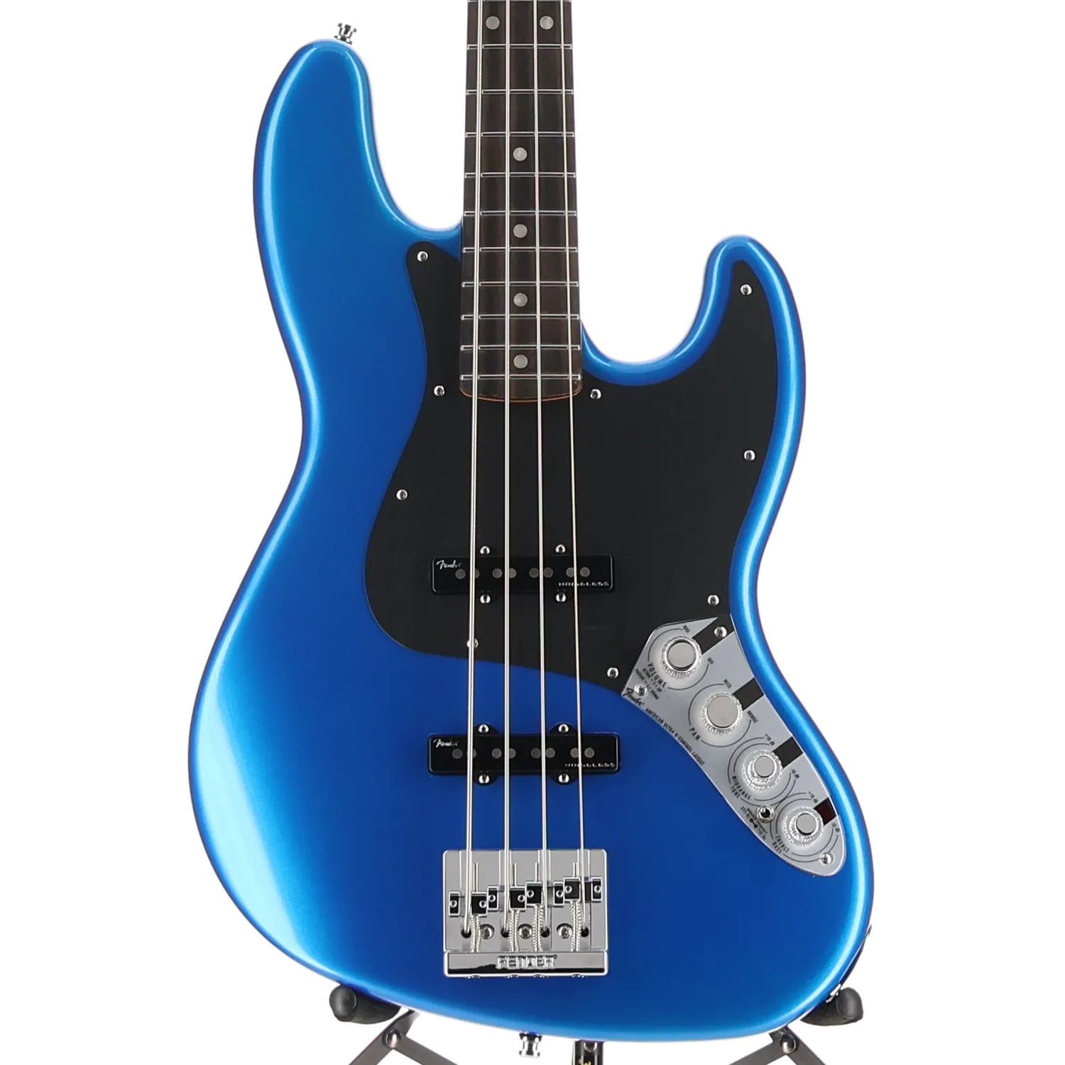 Fender American Ultra II Jazz Bass, Ebony Fingerboard, Noble Blue (H3) (24271)