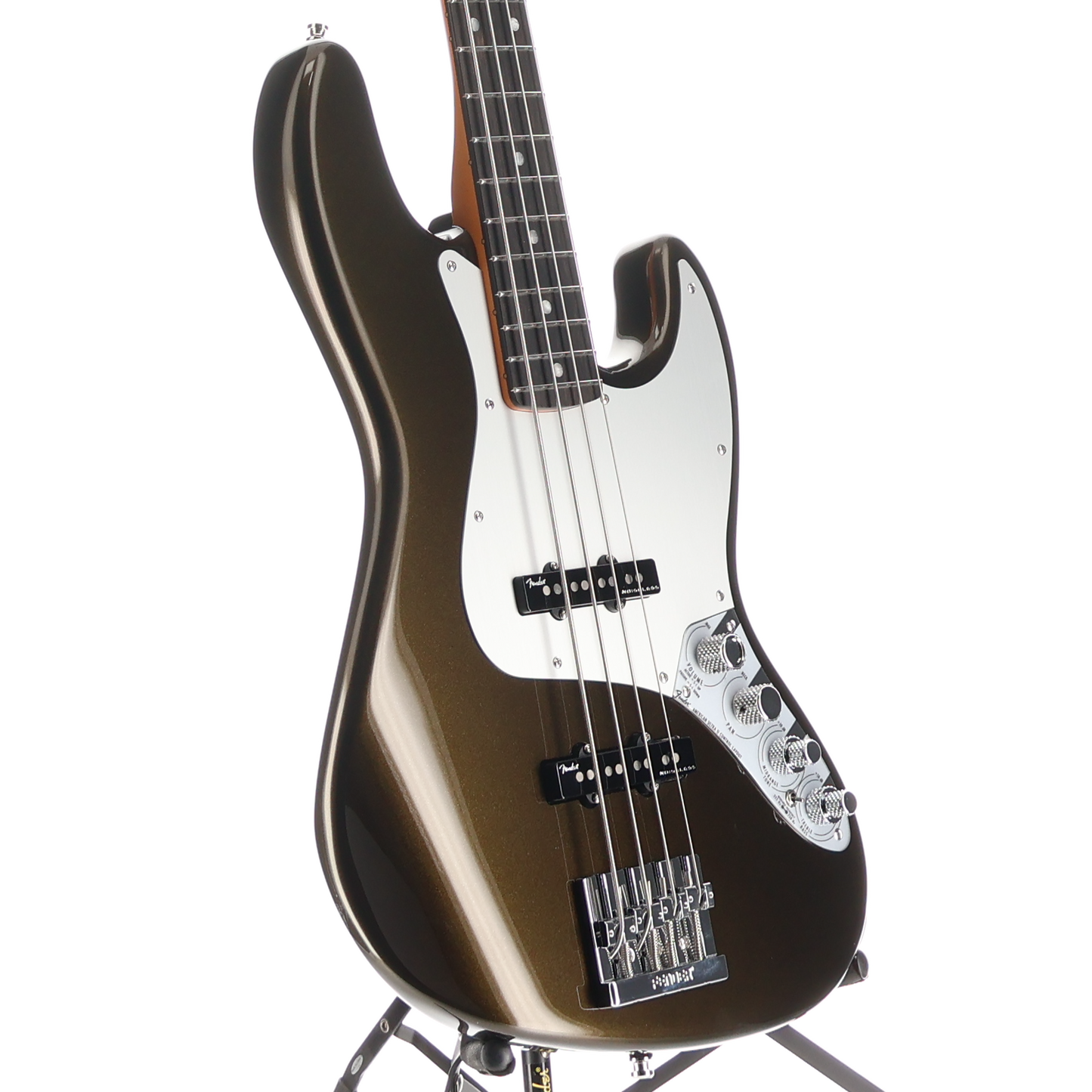 Fender American Ultra II Jazz Bass, Ebony Fingerboard, Texas Tea (X3) (27832)