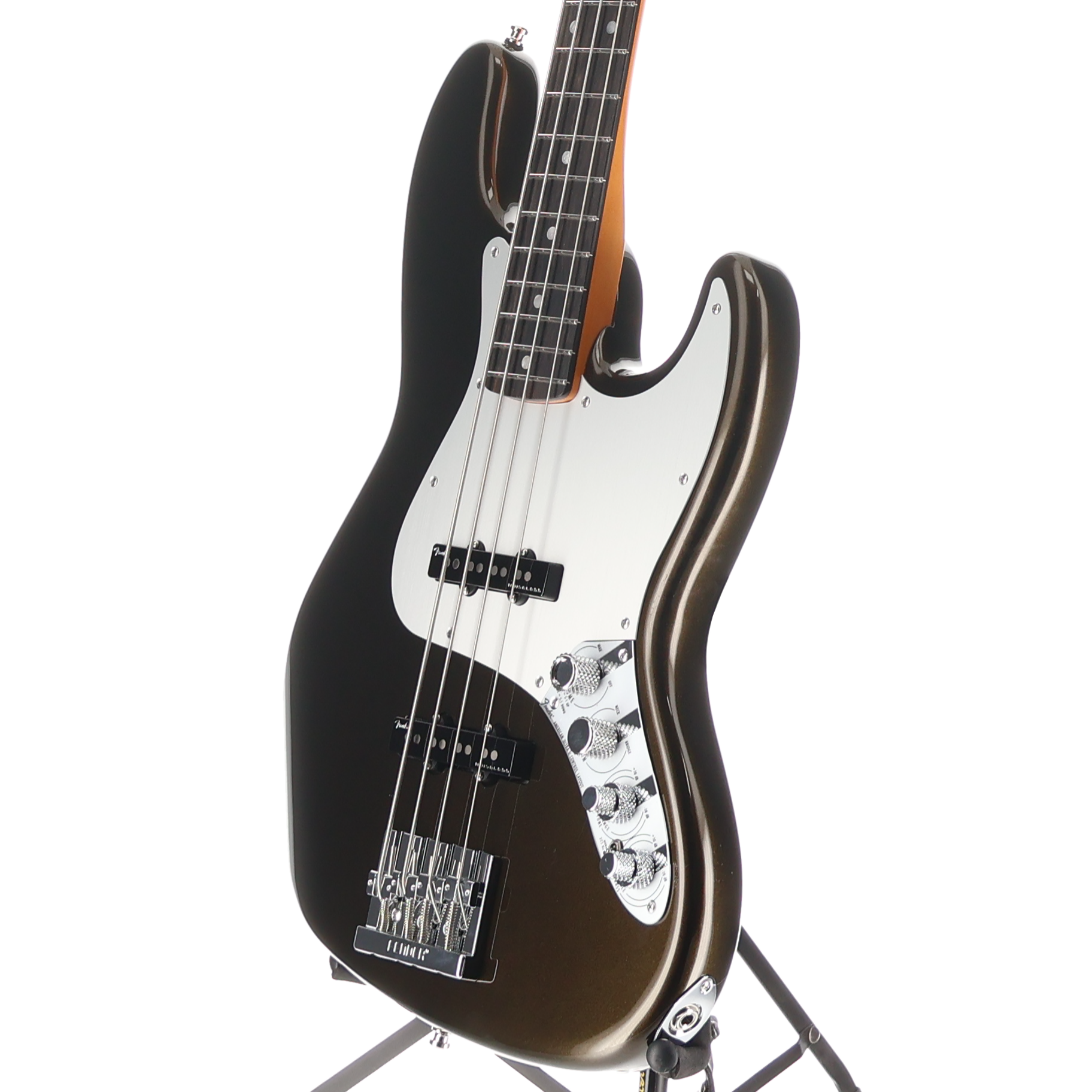 Fender American Ultra II Jazz Bass, Ebony Fingerboard, Texas Tea (X3) (27832)