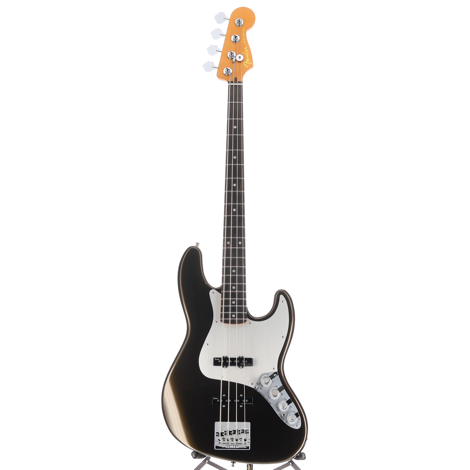 Fender American Ultra II Jazz Bass, Ebony Fingerboard, Texas Tea (X3) (27832)